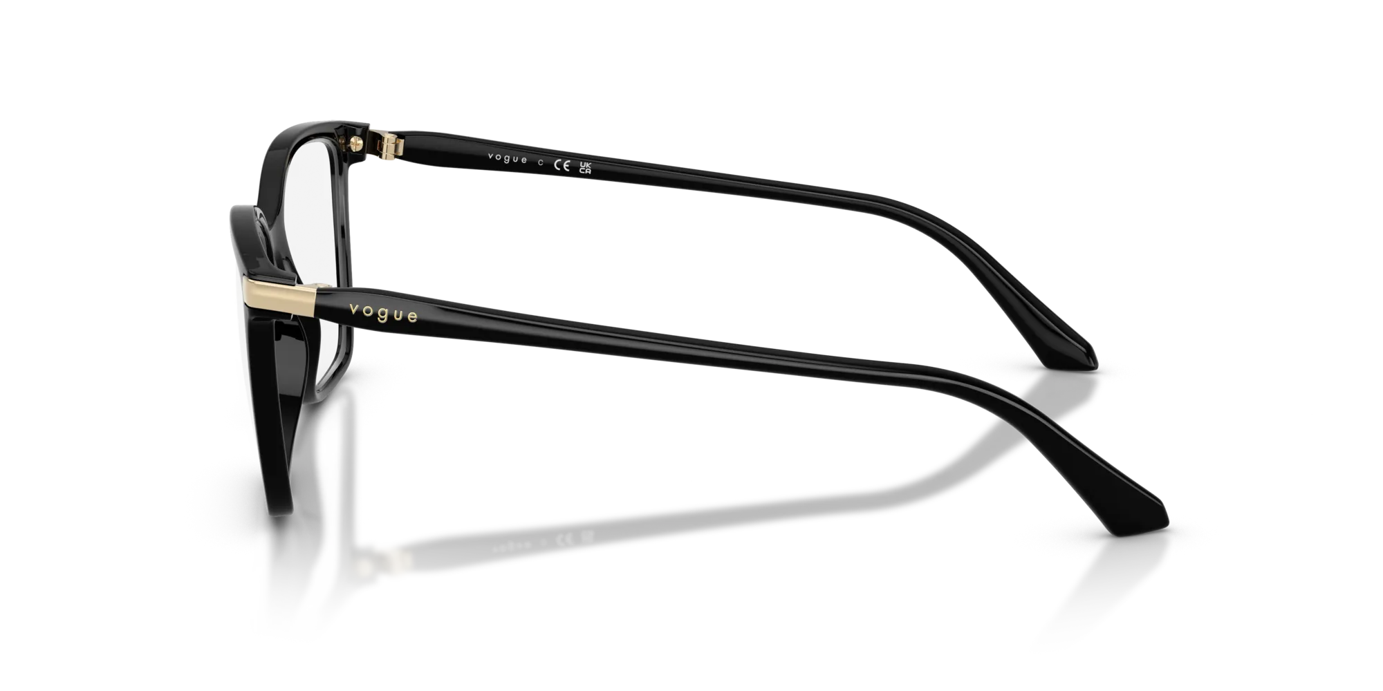 VOGUE EYEWEAR VO5654 W44 Montature da vista Nylon Nero Squadrata Normale - immagine 4