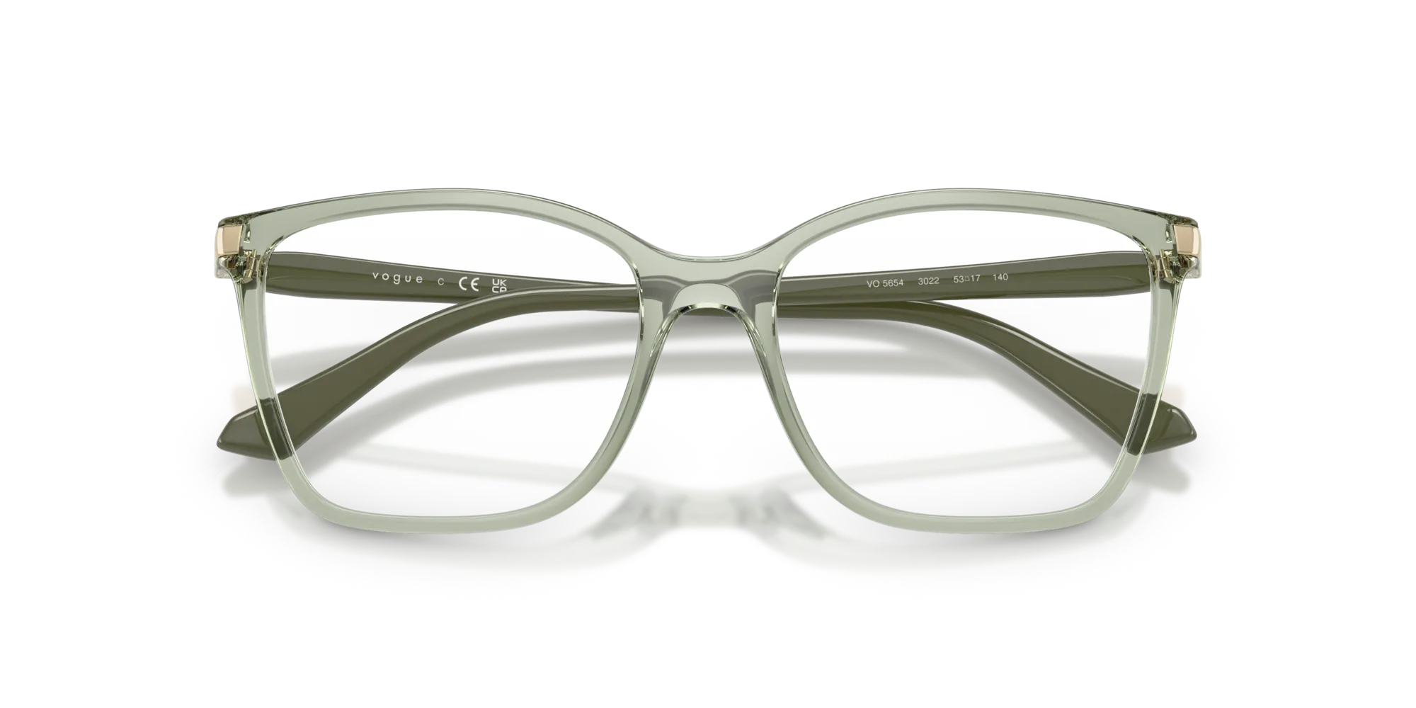 VOGUE EYEWEAR VO5654 3022 Montature da vista Nylon Verde Squadrata Normale - immagine 2