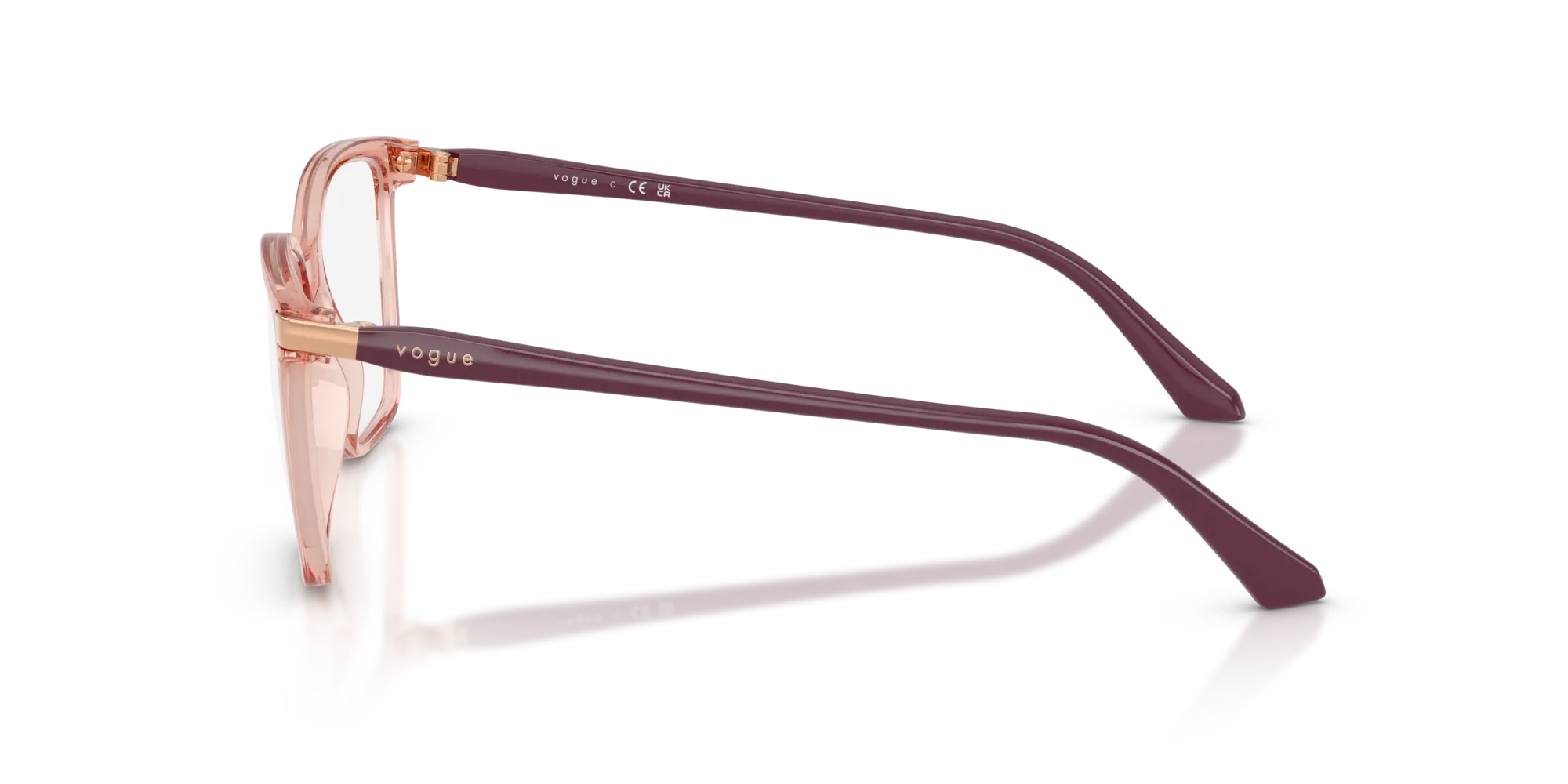 VOGUE EYEWEAR VO5654 2864 Montature da vista Nylon Rosa Squadrata Normale - immagine 4