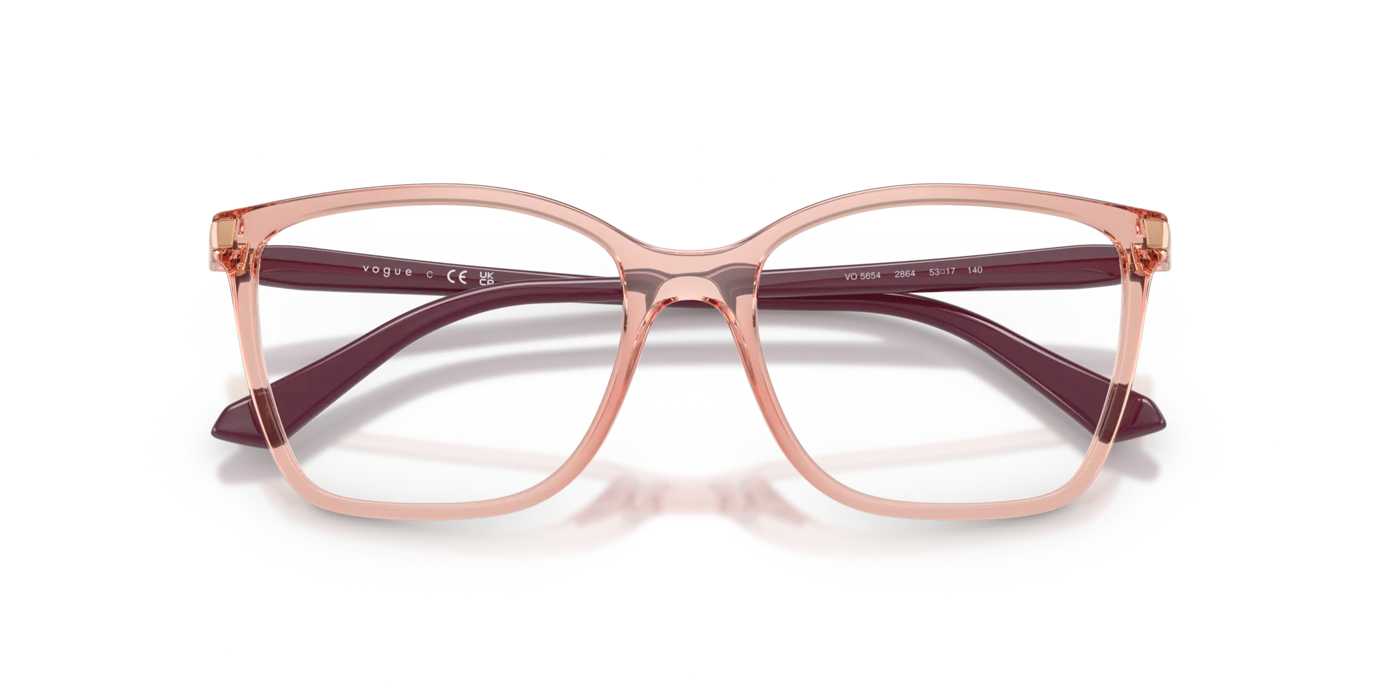 VOGUE EYEWEAR VO5654 2864 Montature da vista Nylon Rosa Squadrata Normale - immagine 2