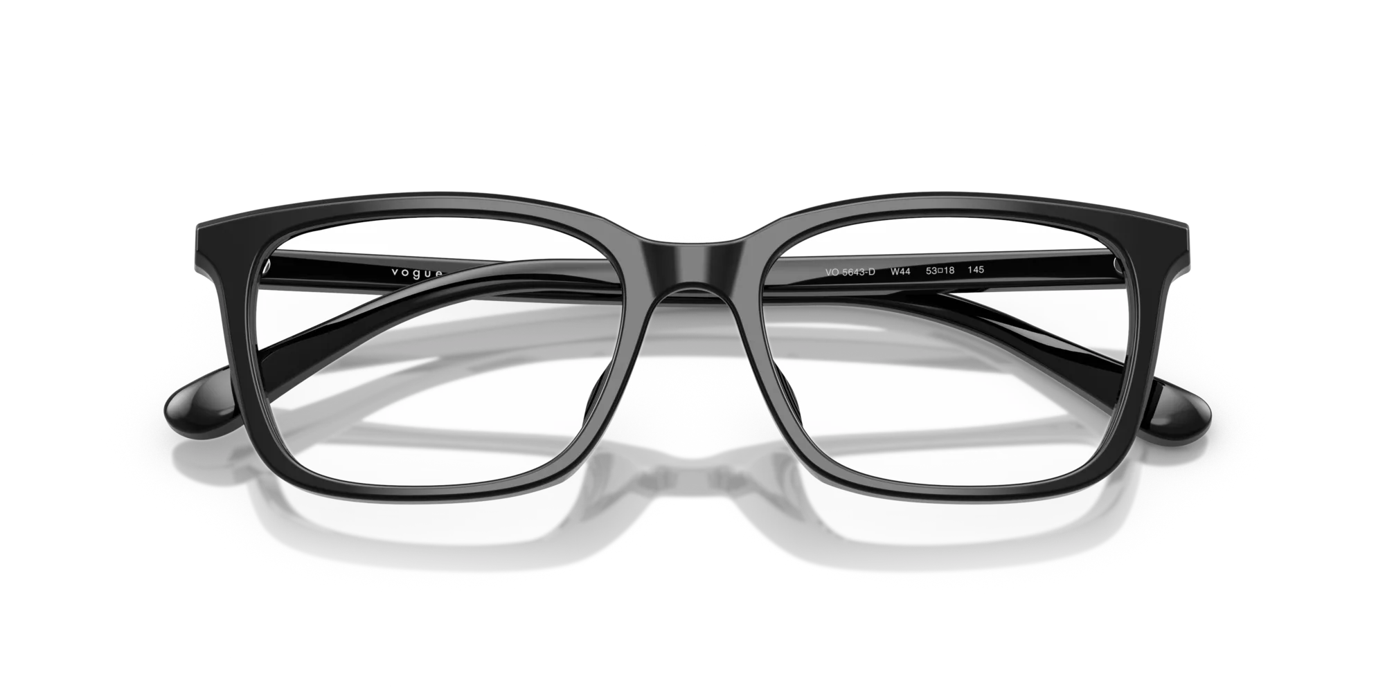 VOGUE EYEWEAR VO5643D W44 Montature da vista Acetato Nero Pillow Normale - immagine 2