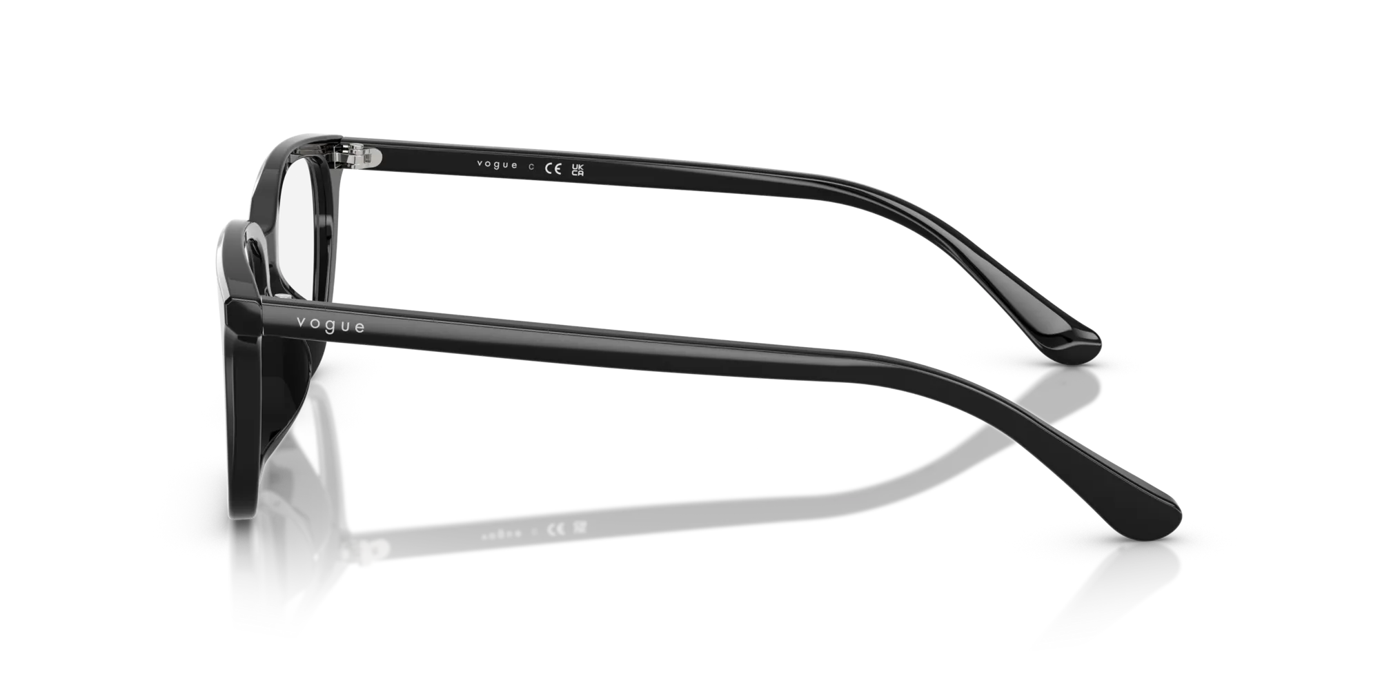 VOGUE EYEWEAR VO5643D W44 Montature da vista Acetato Nero Pillow Normale - immagine 4