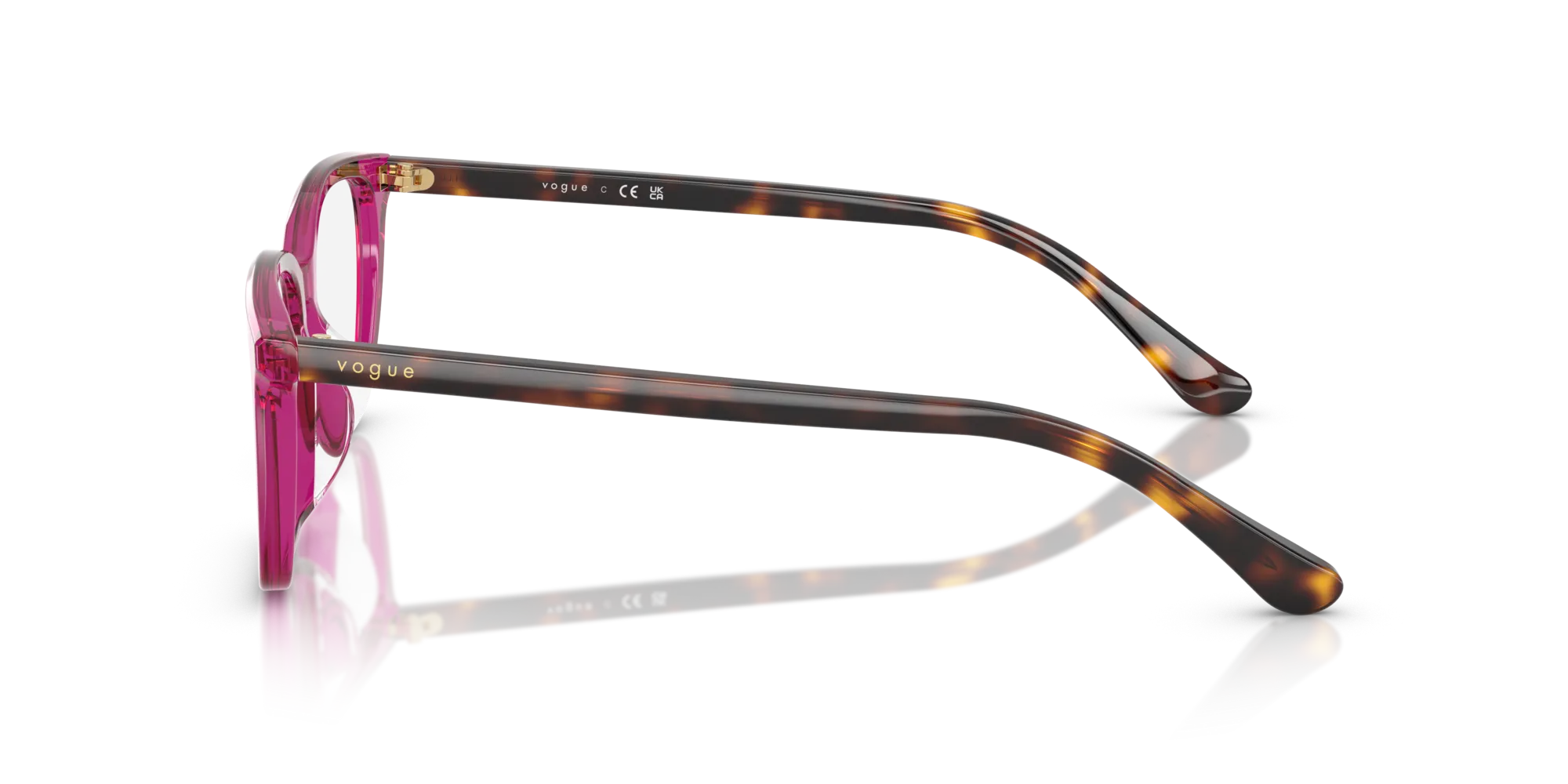 VOGUE EYEWEAR VO5643D 3165 Montature da vista Acetato Viola Pillow Normale - immagine 4
