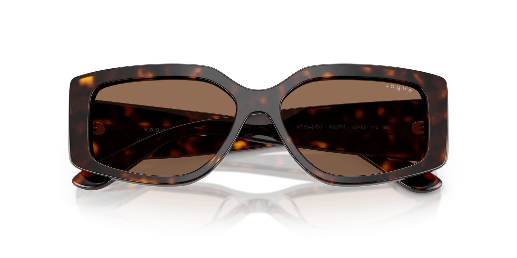 VOGUE EYEWEAR VO5642SU W65673 Occhiali da sole Acetato Marrone Marrone Squadrata Normale - immagine 2