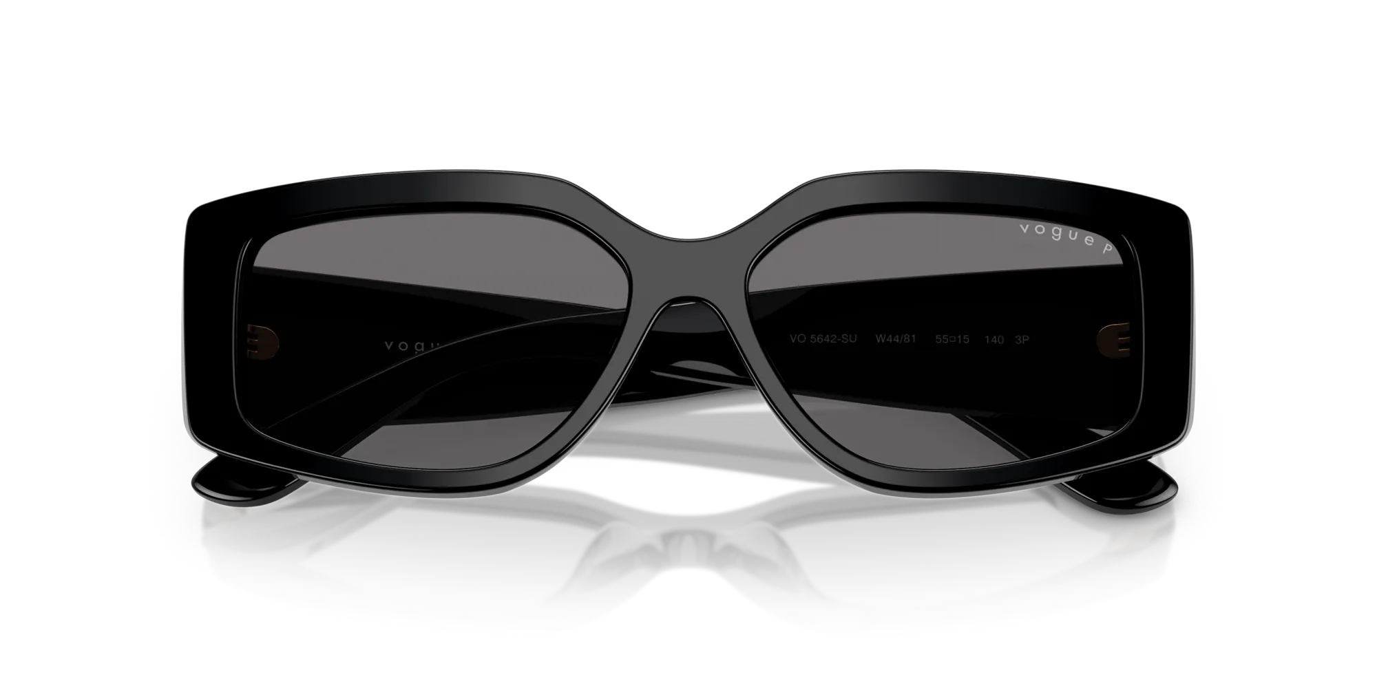 VOGUE EYEWEAR VO5642SU W44/81 Occhiali da sole Acetato Nero Grigio Squadrata Polarizzata - immagine 2