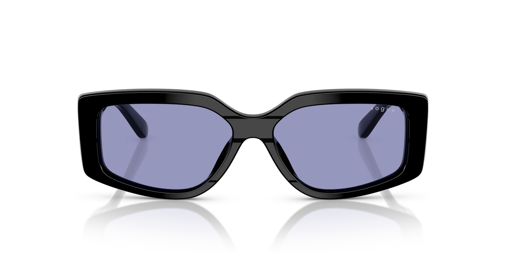 VOGUE EYEWEAR VO5642SU W44/76 Occhiali da sole Acetato Nero Viola Squadrata Normale - immagine 3