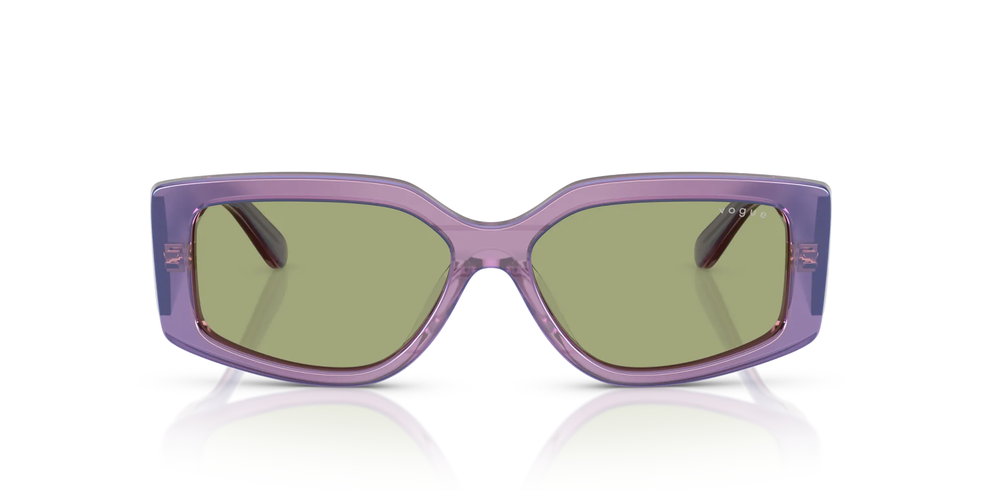 VOGUE EYEWEAR VO5642SU 323682 Occhiali da sole Acetato Viola Verde Squadrata Normale - immagine 3