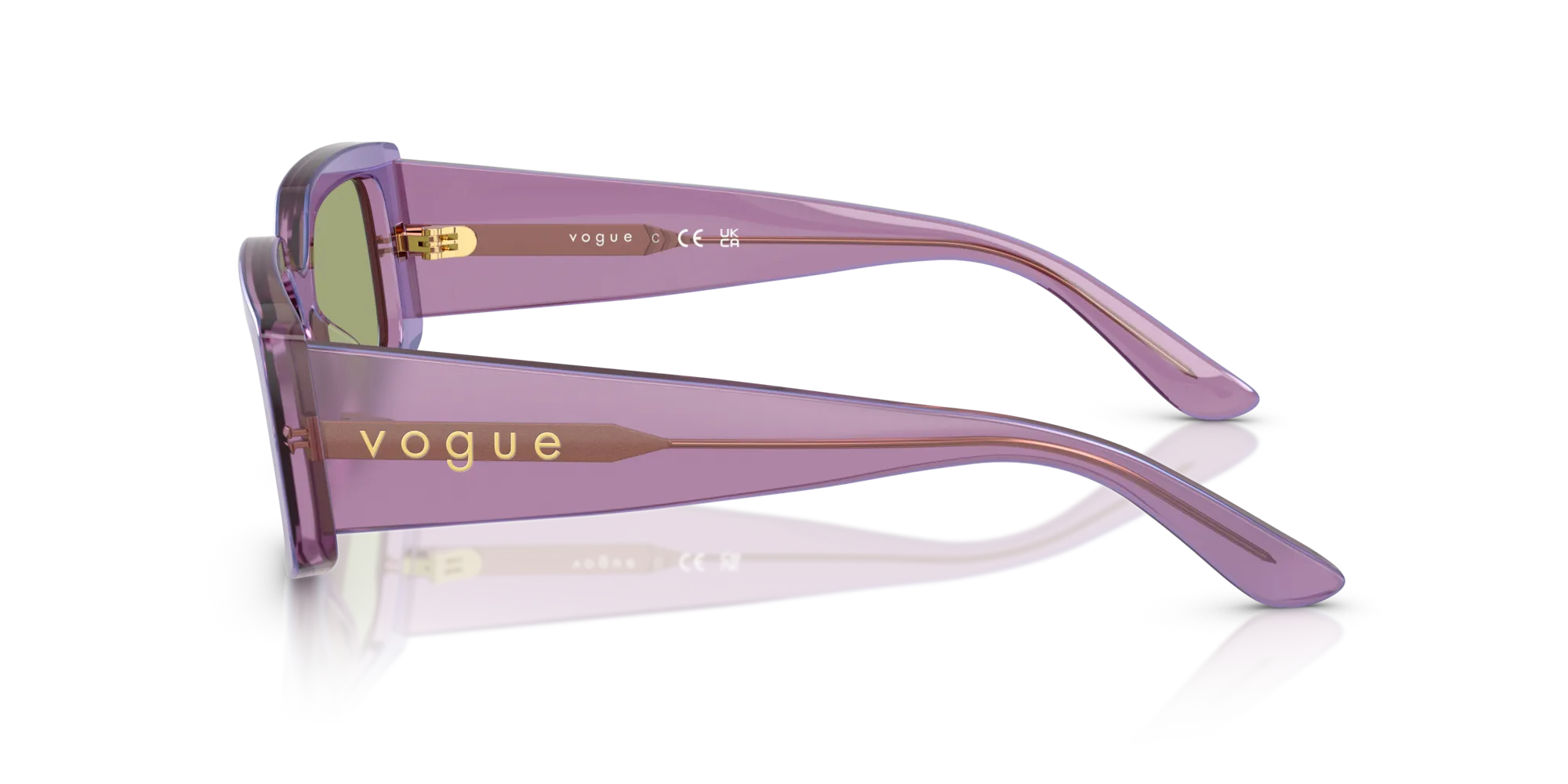 VOGUE EYEWEAR VO5642SU 323682 Occhiali da sole Acetato Viola Verde Squadrata Normale - immagine 4
