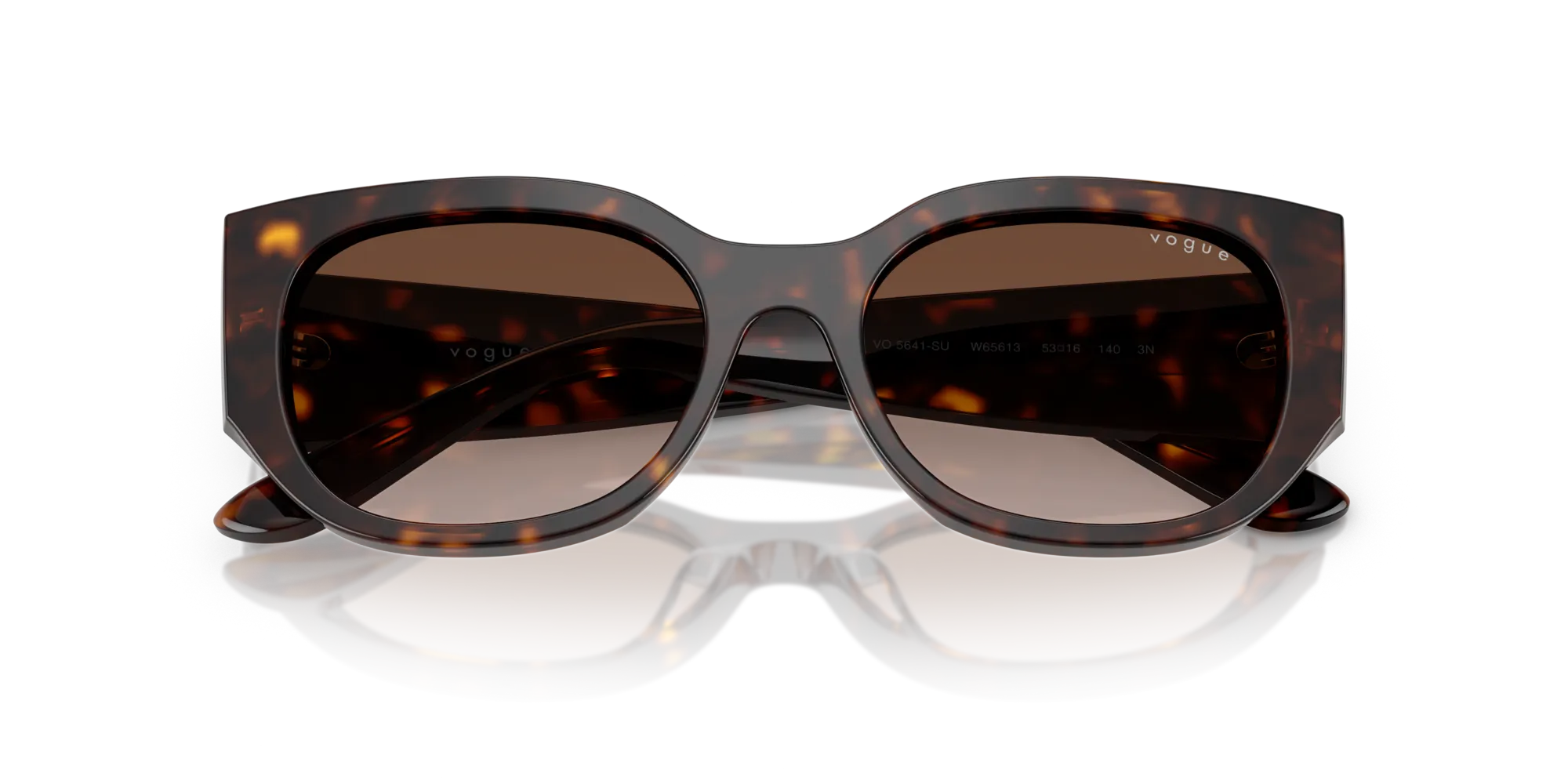 VOGUE EYEWEAR VO5641SU W65613 Occhiali da sole Acetato Marrone Marrone Geometrica Normale Sfumato - immagine 2