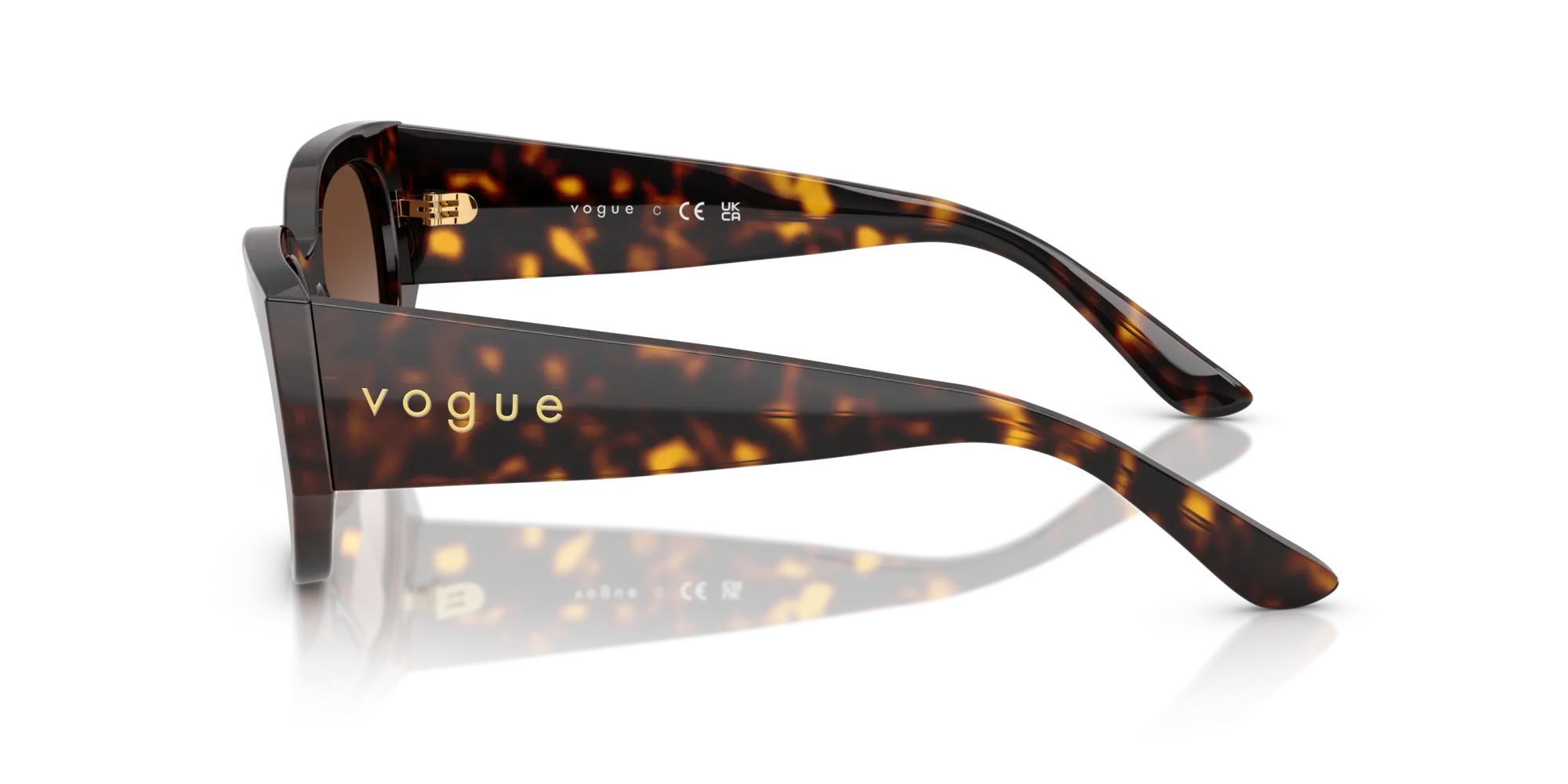 VOGUE EYEWEAR VO5641SU W65613 Occhiali da sole Acetato Marrone Marrone Geometrica Normale Sfumato - immagine 4