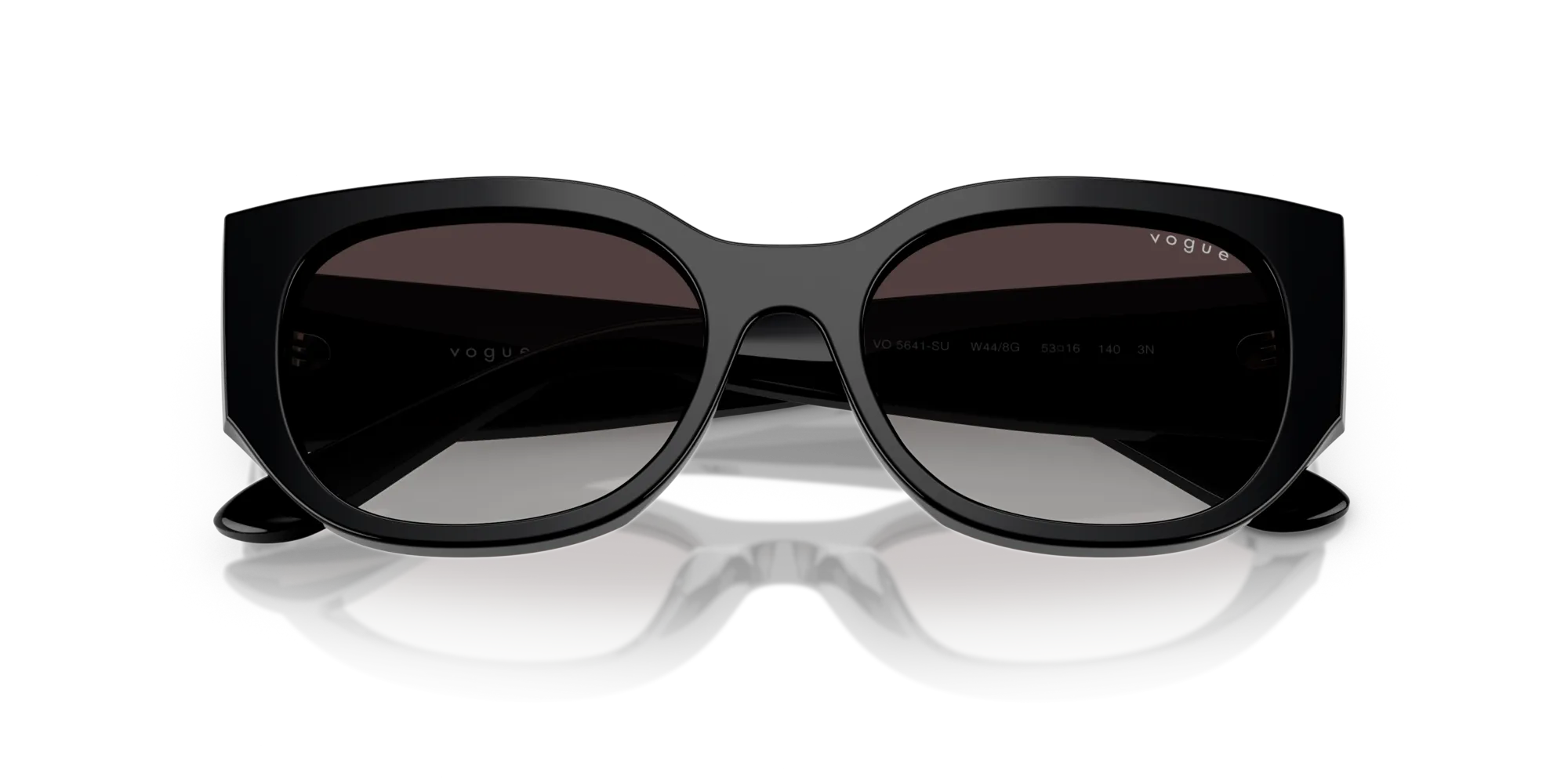VOGUE EYEWEAR VO5641SU W44/8G Occhiali da sole Acetato Nero Grigio Geometrica Normale Sfumato - immagine 2