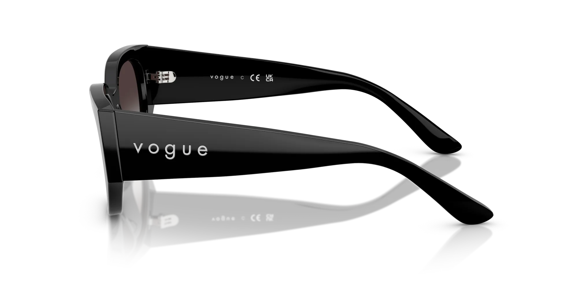 VOGUE EYEWEAR VO5641SU W44/8G Occhiali da sole Acetato Nero Grigio Geometrica Normale Sfumato - immagine 4