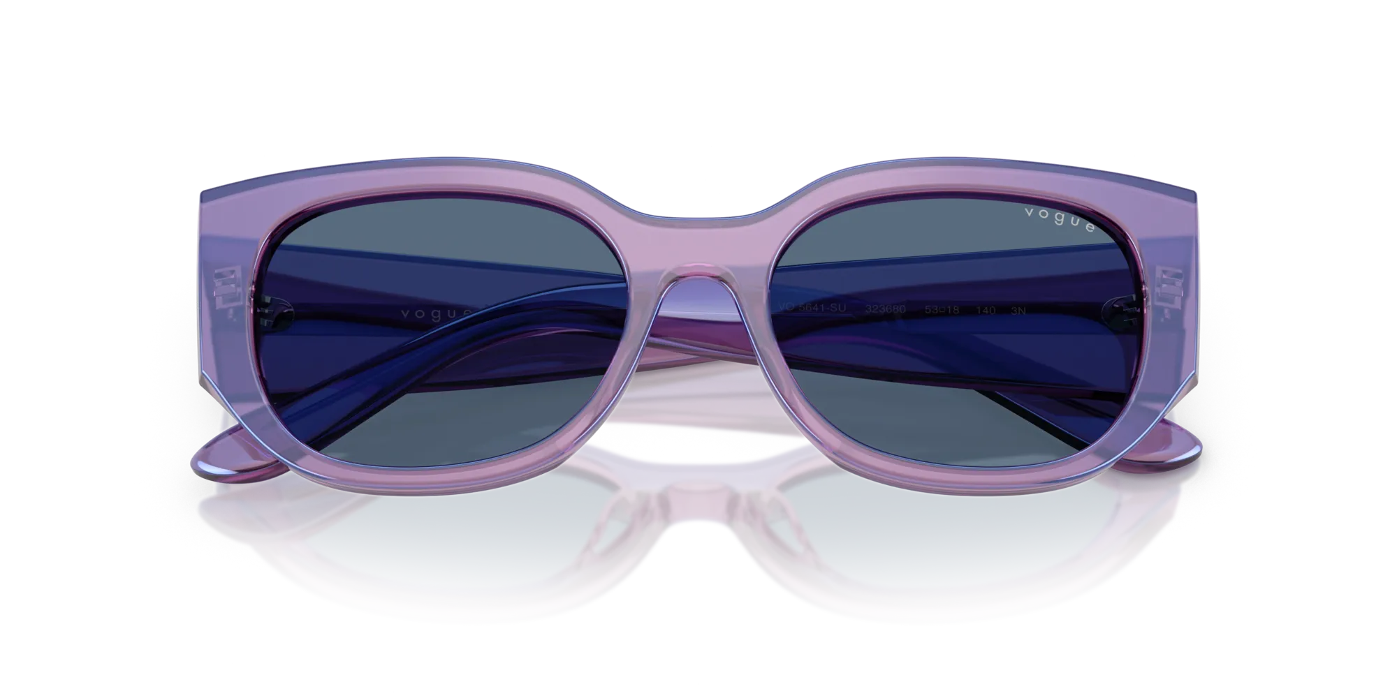 VOGUE EYEWEAR VO5641SU 323680 Occhiali da sole Acetato Viola Blu Geometrica Normale - immagine 2