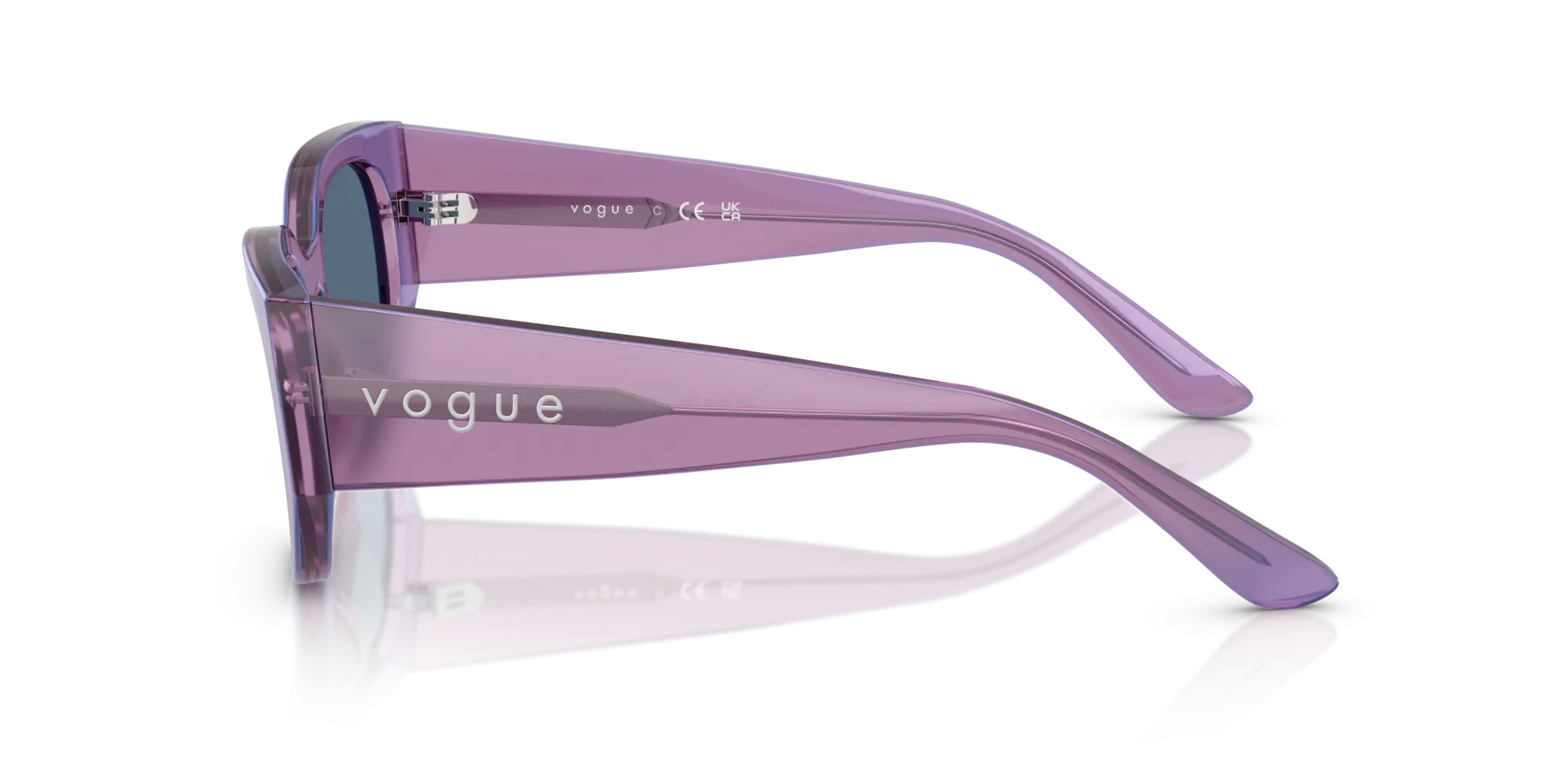 VOGUE EYEWEAR VO5641SU 323680 Occhiali da sole Acetato Viola Blu Geometrica Normale - immagine 4