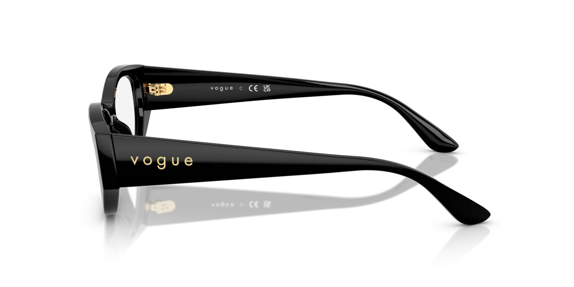 VOGUE EYEWEAR VO5640U W44 Montature da vista Acetato Nero Pillow Normale - immagine 4