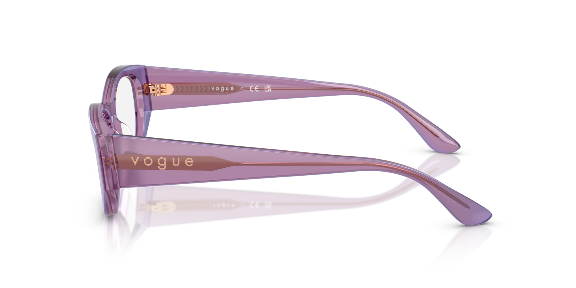 VOGUE EYEWEAR VO5640U 3236 Montature da vista Acetato Viola Pillow Normale - immagine 4