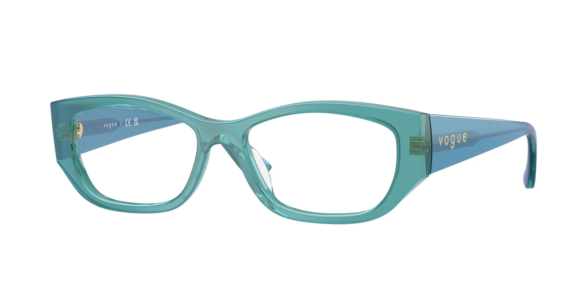 VOGUE EYEWEAR VO5640U 3235 Montature da vista Acetato Verde Pillow Normale - immagine 1