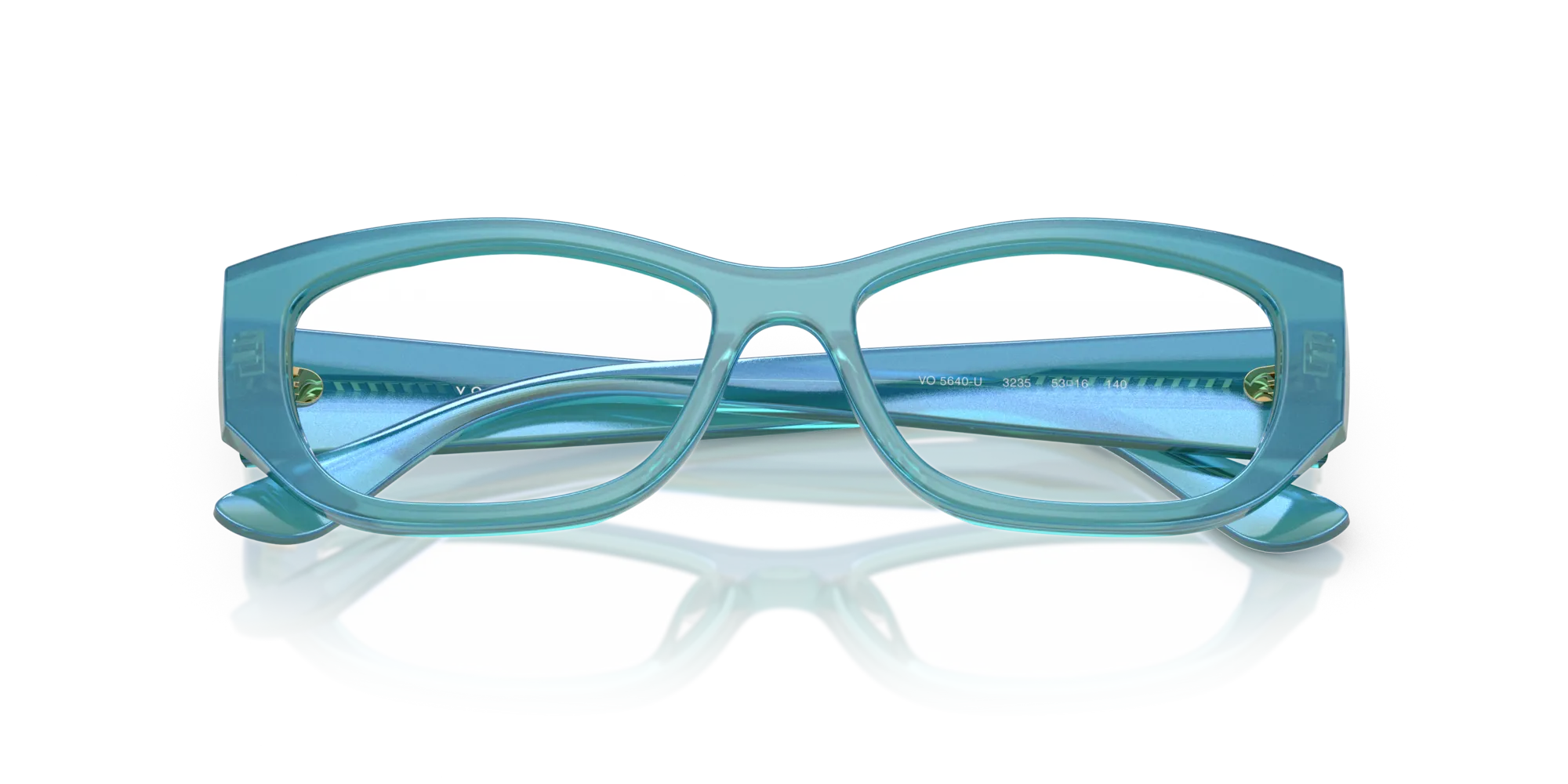 VOGUE EYEWEAR VO5640U 3235 Montature da vista Acetato Verde Pillow Normale - immagine 2