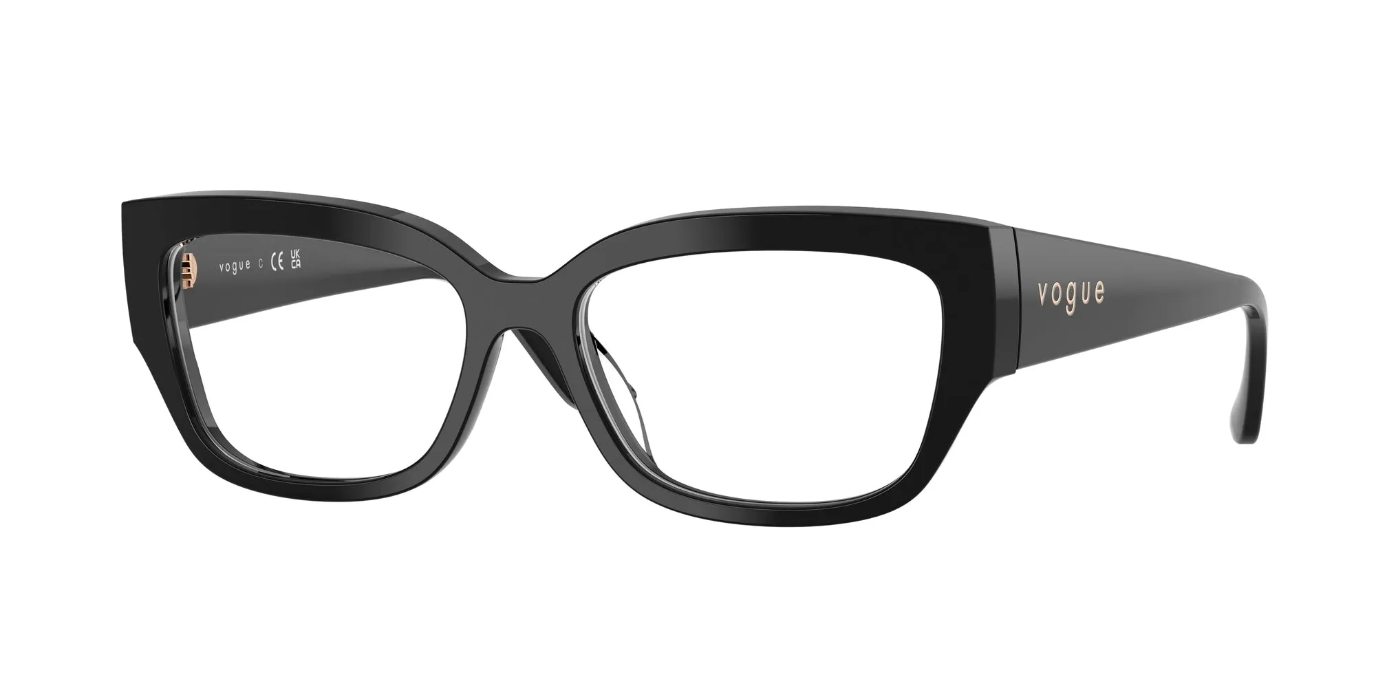 VOGUE EYEWEAR VO5639U W44 Montature da vista Acetato Nero Pillow Normale - immagine 1