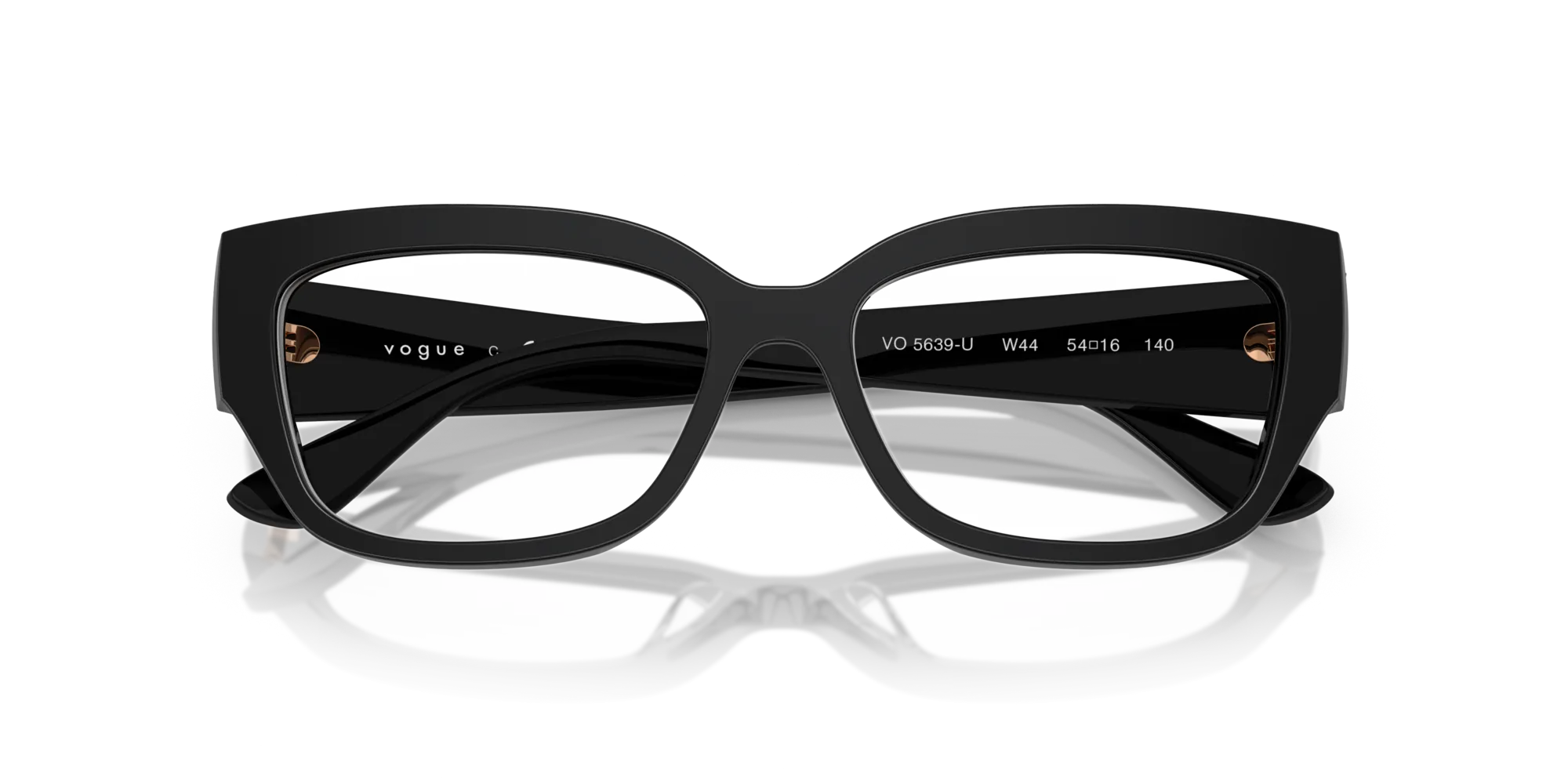 VOGUE EYEWEAR VO5639U W44 Montature da vista Acetato Nero Pillow Normale - immagine 2