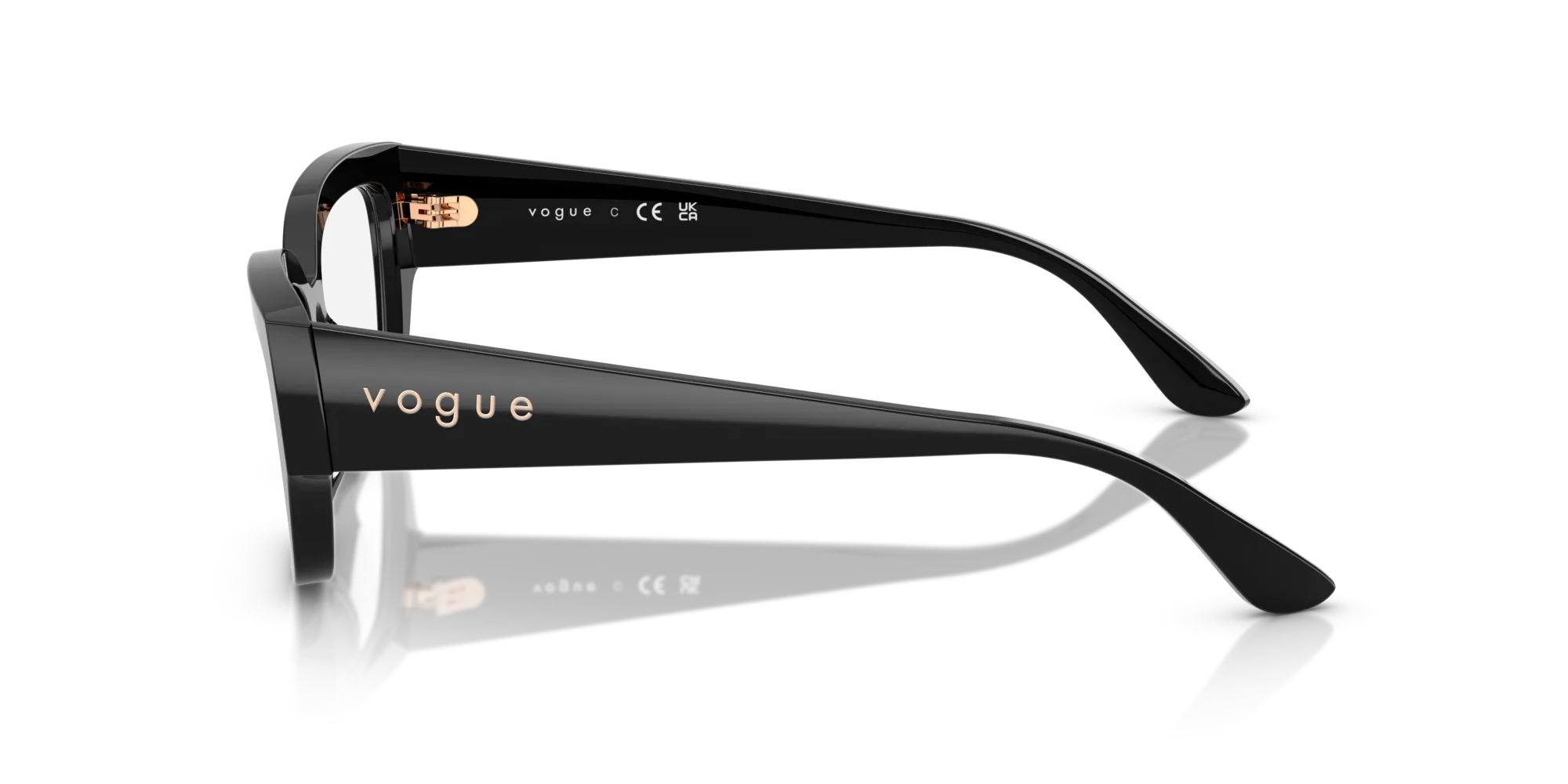 VOGUE EYEWEAR VO5639U W44 Montature da vista Acetato Nero Pillow Normale - immagine 4