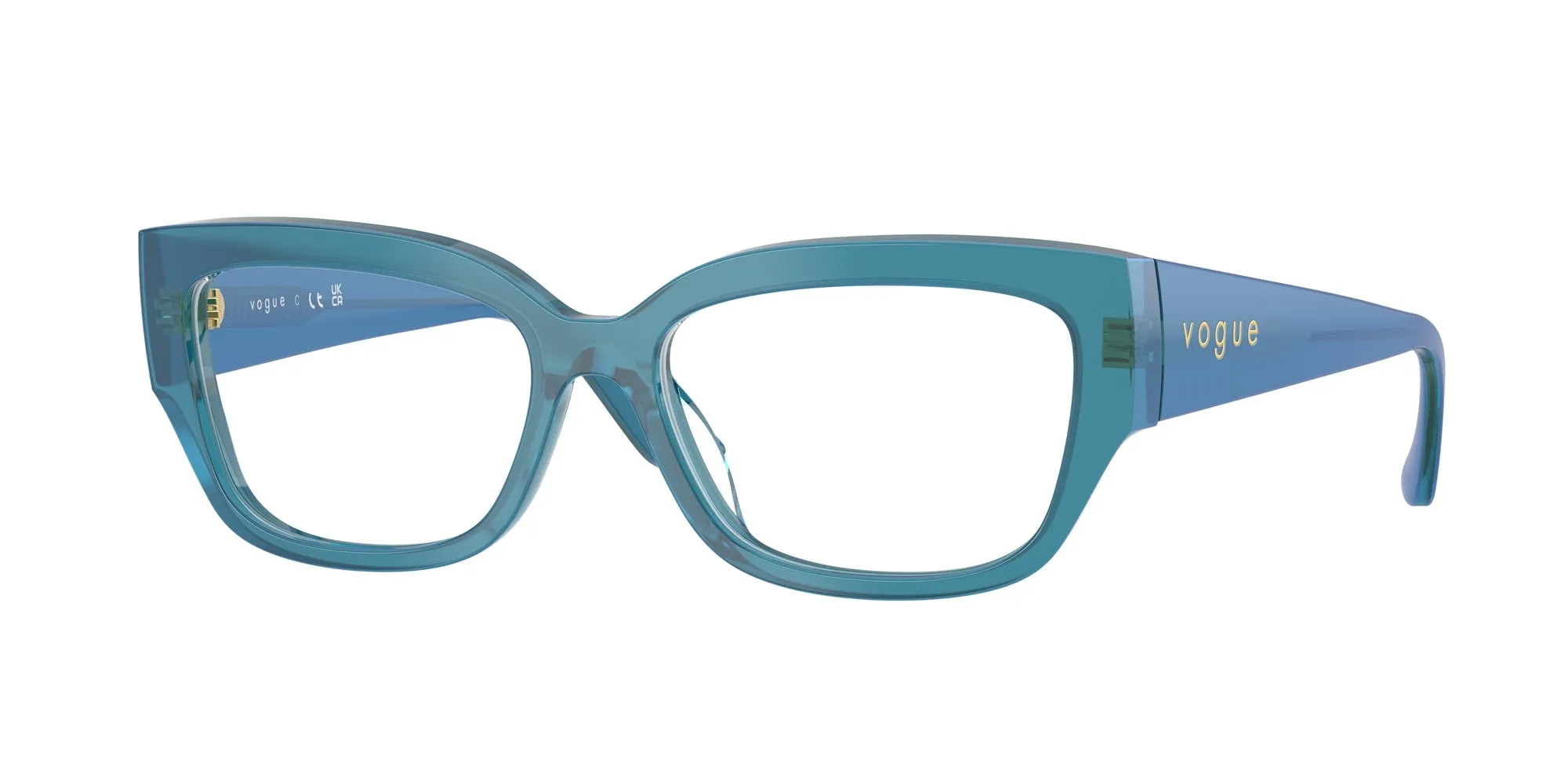 VOGUE EYEWEAR VO5639U 3237 Montature da vista Acetato Blu Pillow Normale - immagine 1