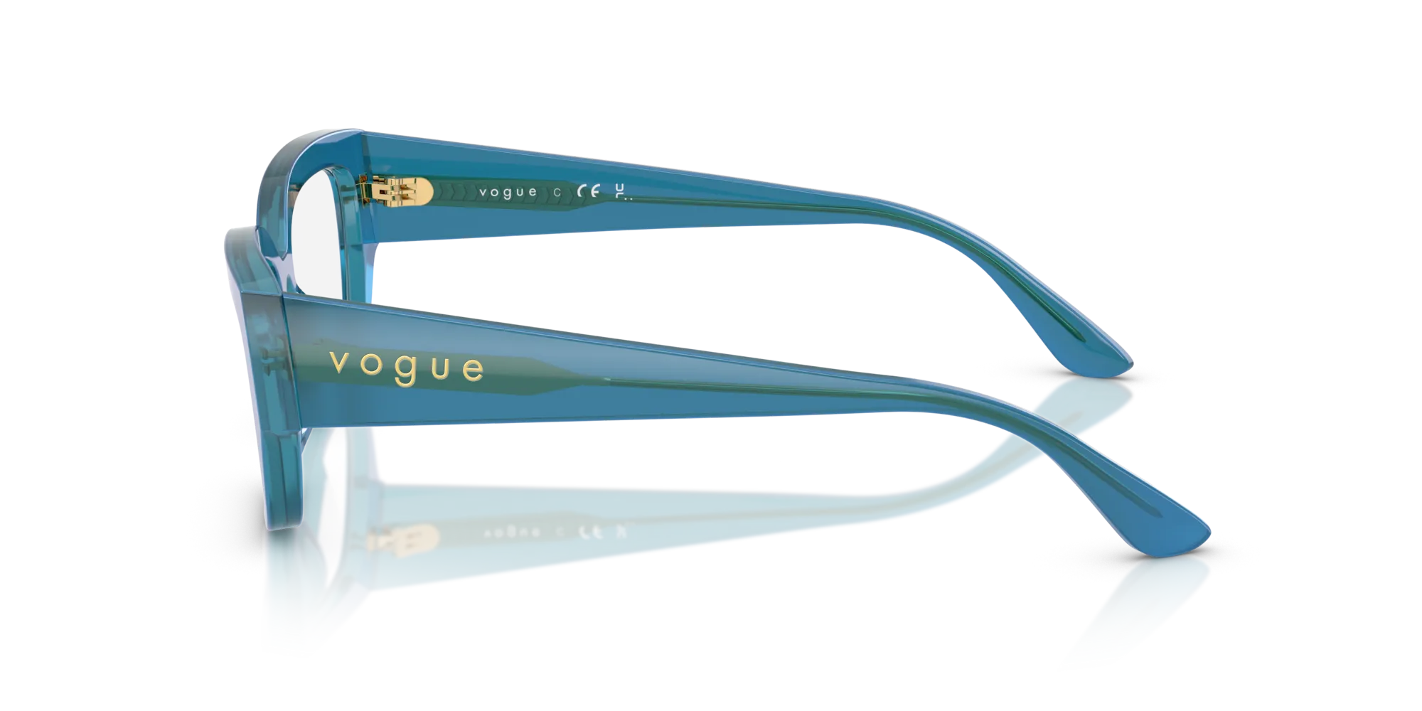VOGUE EYEWEAR VO5639U 3237 Montature da vista Acetato Blu Pillow Normale - immagine 4