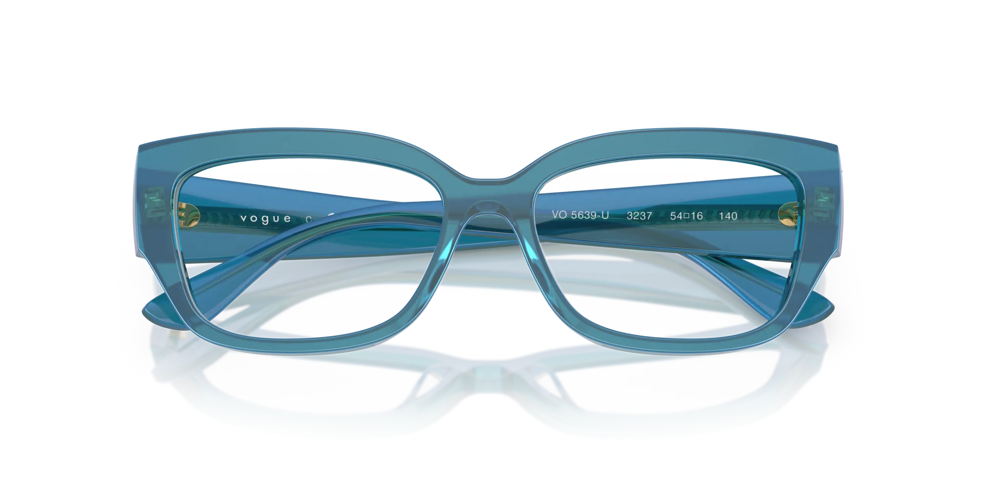 VOGUE EYEWEAR VO5639U 3237 Montature da vista Acetato Blu Pillow Normale - immagine 2