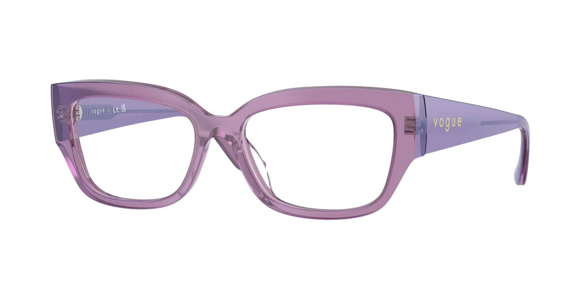 VOGUE EYEWEAR VO5639U 3236 Montature da vista Acetato Viola Pillow Normale - immagine 1