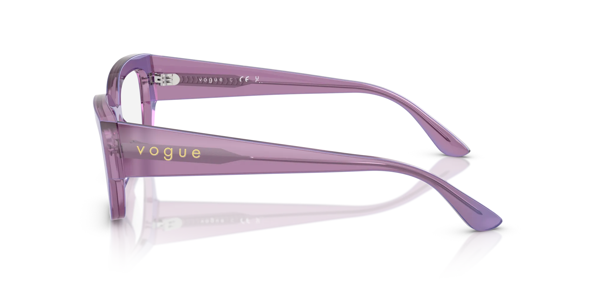 VOGUE EYEWEAR VO5639U 3236 Montature da vista Acetato Viola Pillow Normale - immagine 4