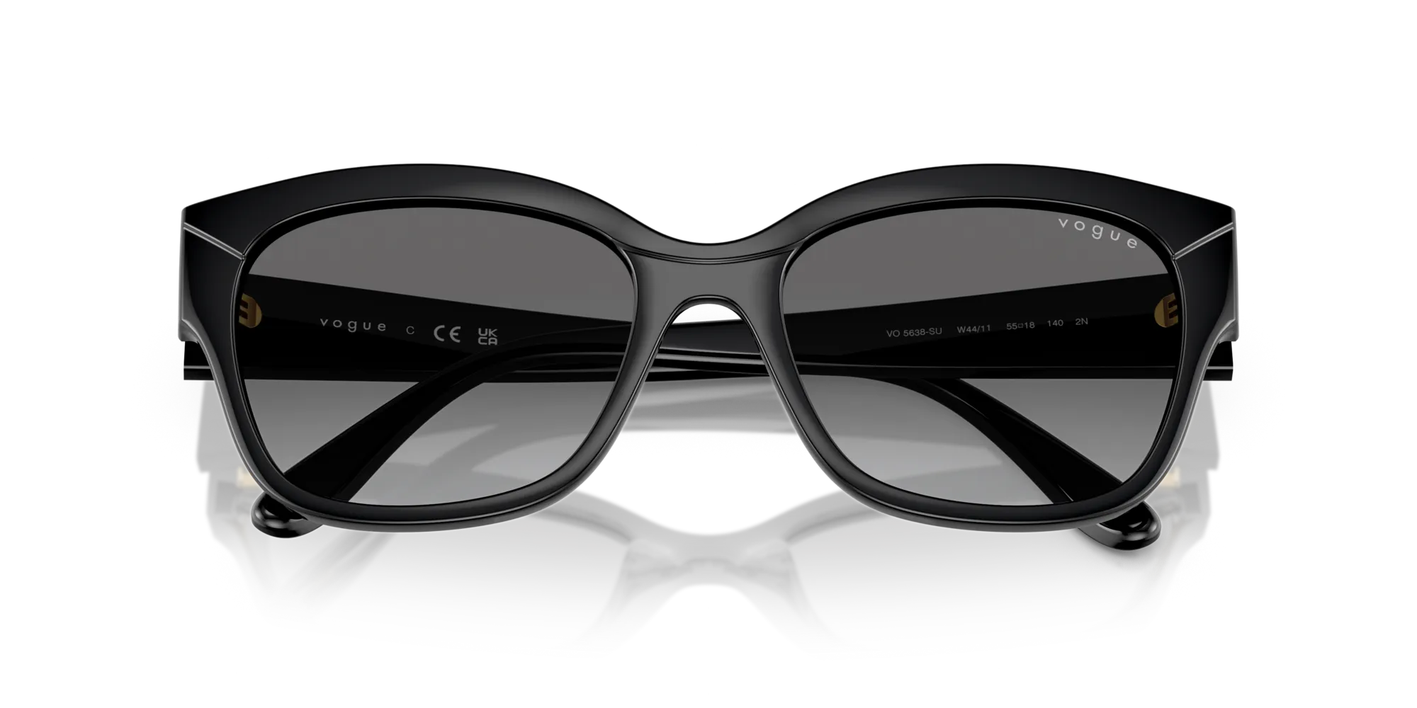 VOGUE EYEWEAR VO5638SU W44/11 Occhiali da sole Nylon Nero Grigio Farfalla Normale Sfumato - immagine 2
