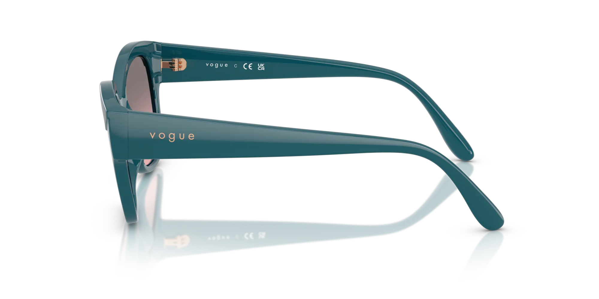 VOGUE EYEWEAR VO5638SU 322246 Occhiali da sole Nylon Blu Rosa Farfalla Normale Sfumato - immagine 4