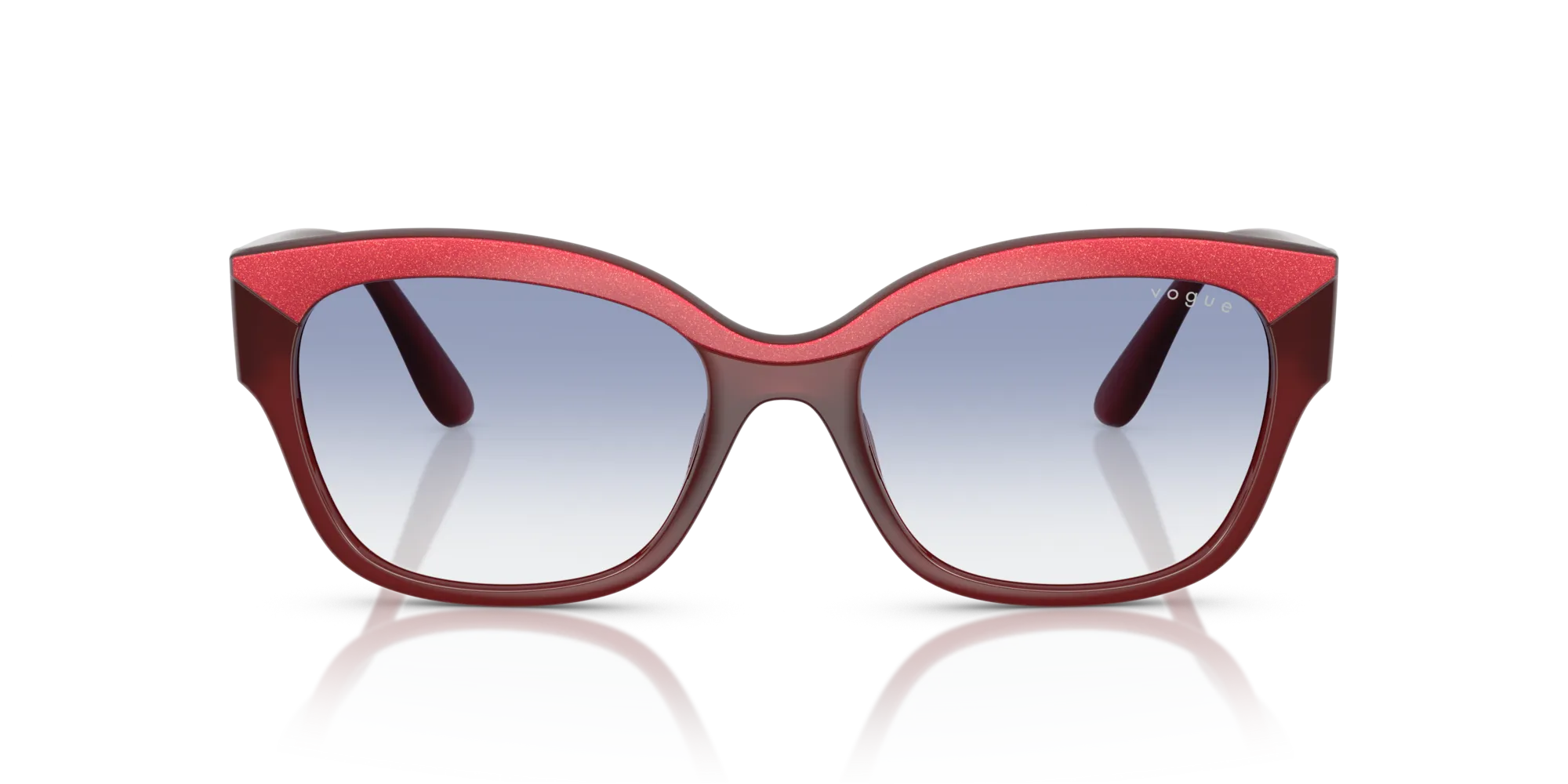 VOGUE EYEWEAR VO5638SU 322119 Occhiali da sole Nylon Rosso Blu Farfalla Normale Sfumato - immagine 3