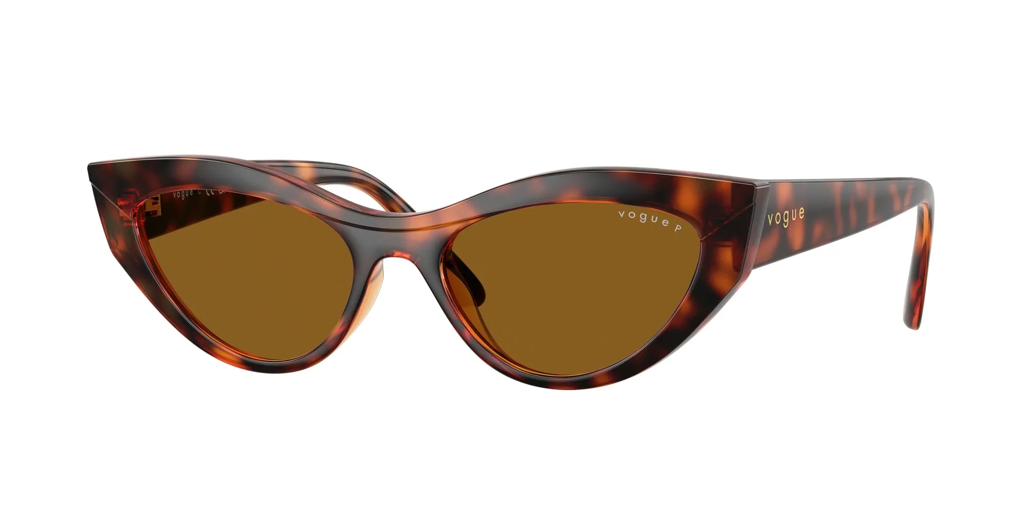 VOGUE EYEWEAR VO5637SU W65683 Occhiali da sole Nylon Marrone Marrone Cat Eye Polarizzata - immagine 1