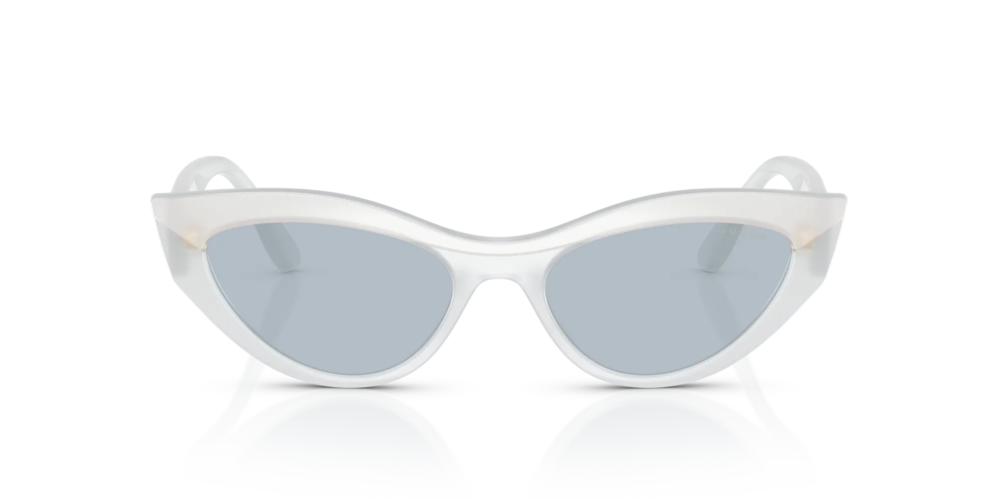 VOGUE EYEWEAR VO5637SU 32201U Occhiali da sole Nylon Bianco Azzurro Cat Eye Specchiate - immagine 3