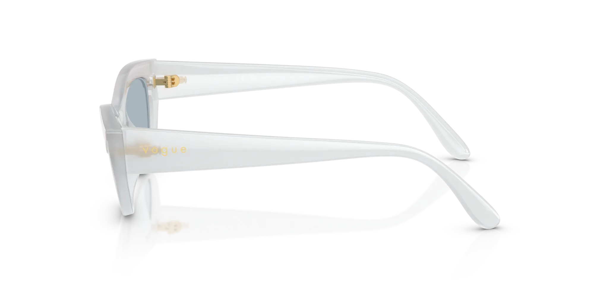VOGUE EYEWEAR VO5637SU 32201U Occhiali da sole Nylon Bianco Azzurro Cat Eye Specchiate - immagine 4