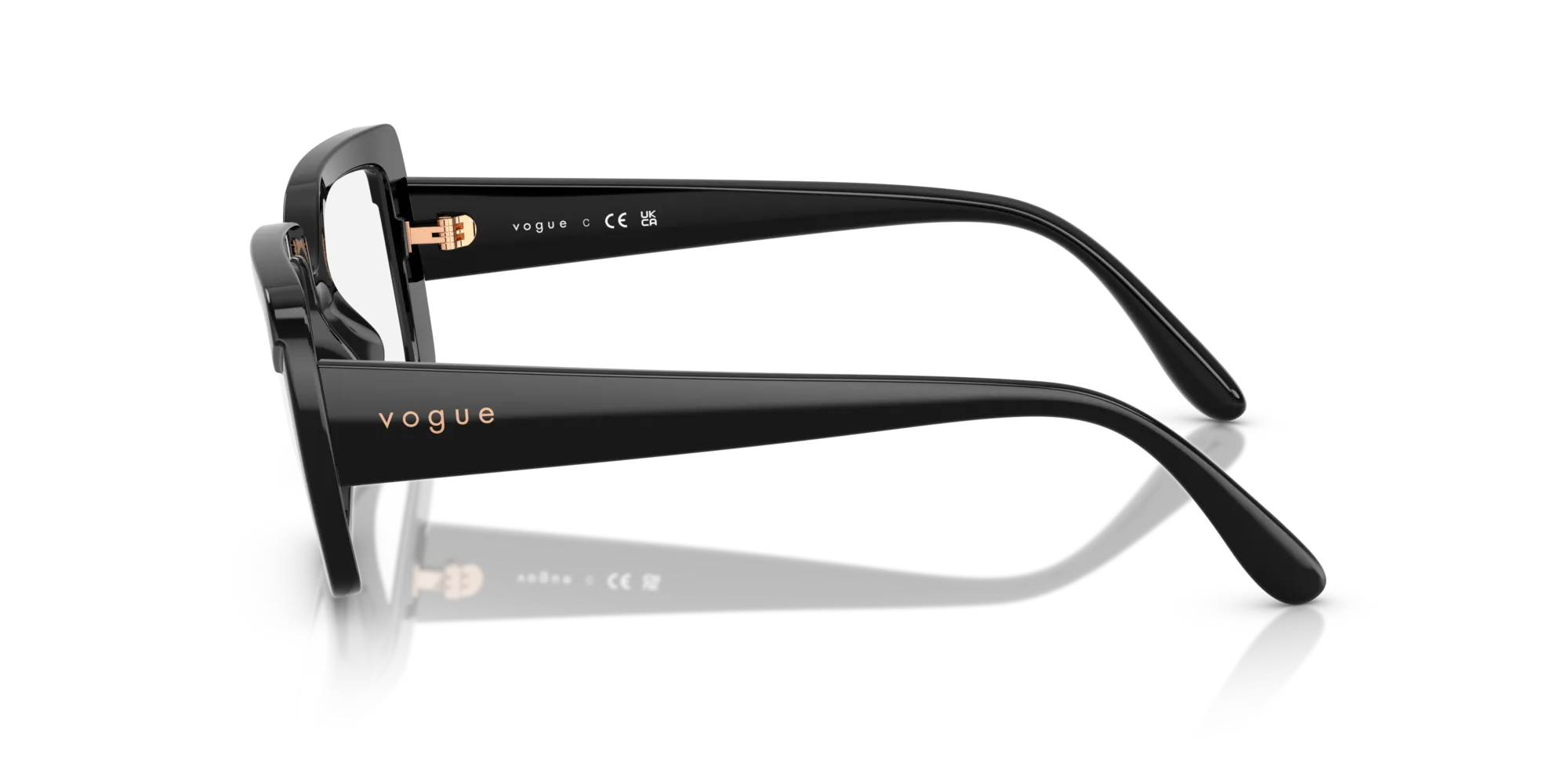 VOGUE EYEWEAR VO5636U W44 Montature da vista Nylon Nero Squadrata Normale - immagine 4