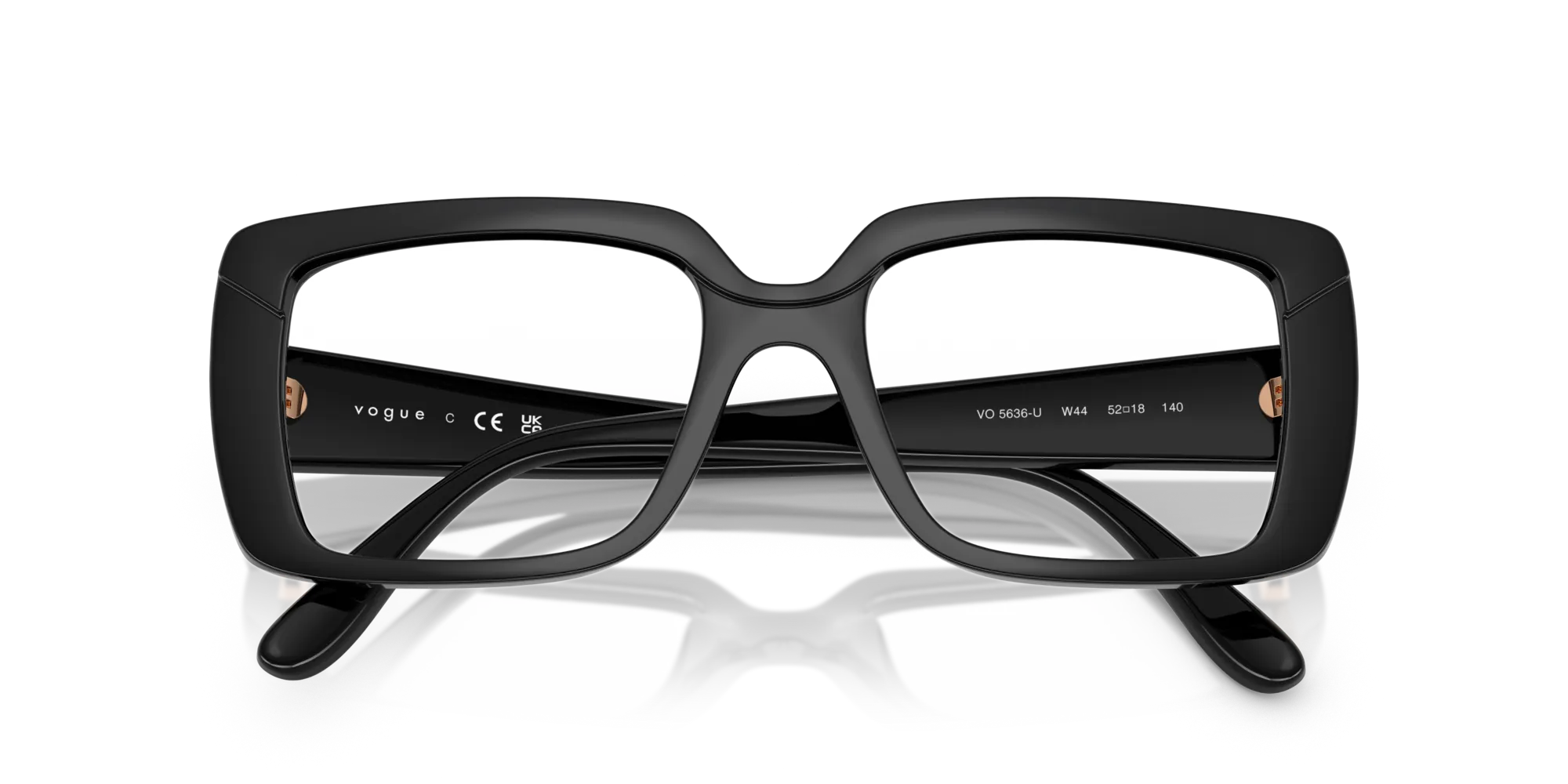 VOGUE EYEWEAR VO5636U W44 Montature da vista Nylon Nero Squadrata Normale - immagine 2