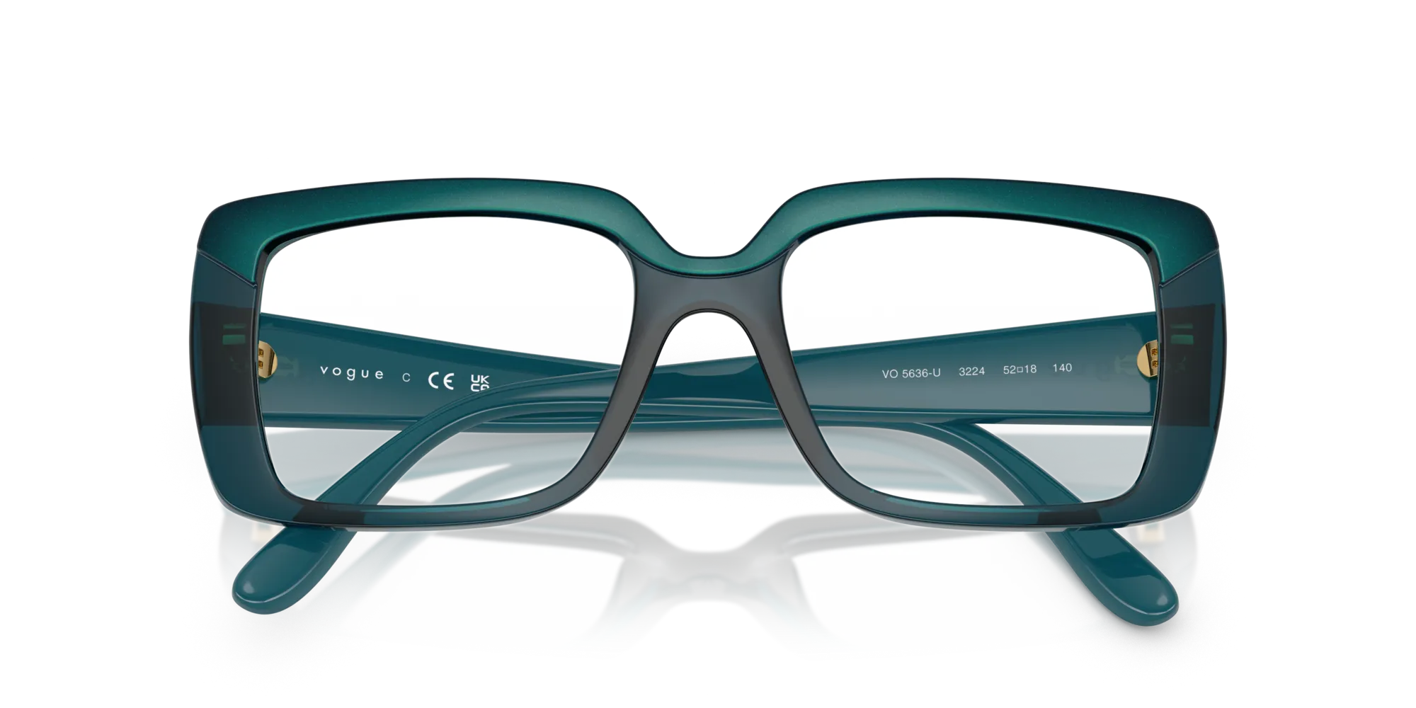 VOGUE EYEWEAR VO5636U 3224 Montature da vista Nylon Blu Squadrata Normale - immagine 2