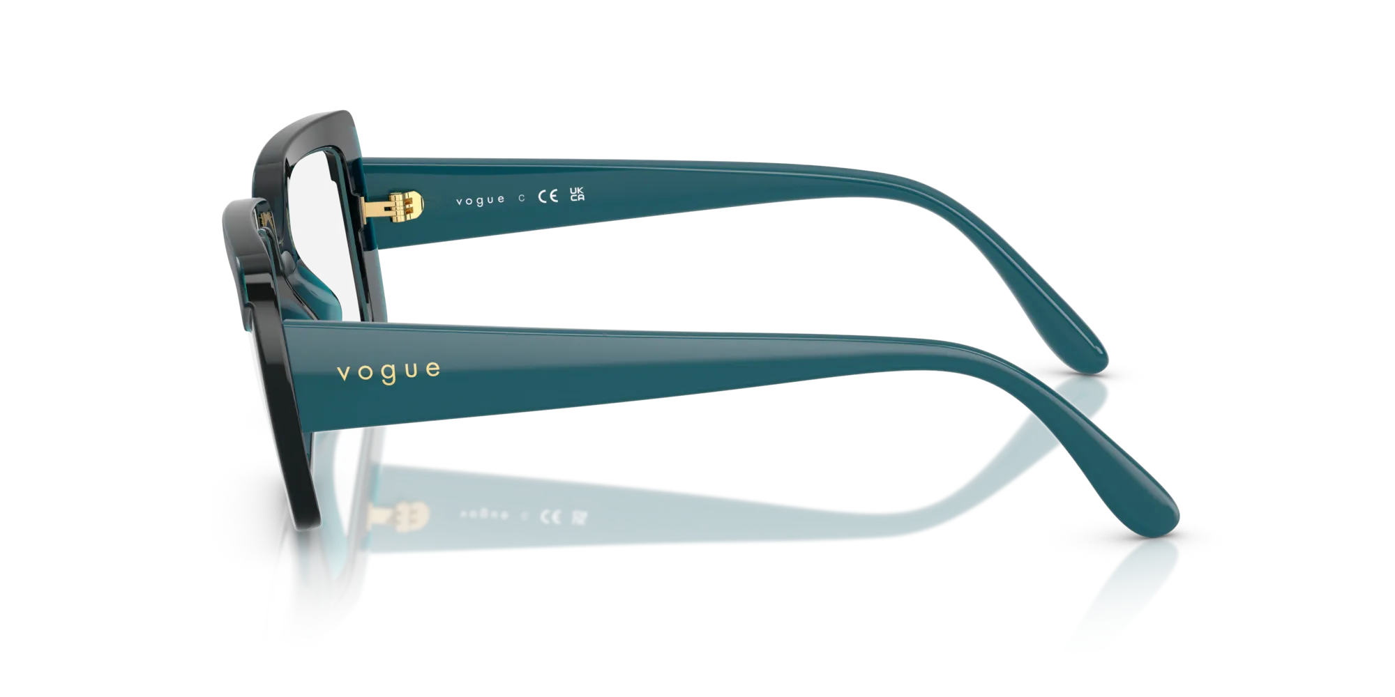 VOGUE EYEWEAR VO5636U 3224 Montature da vista Nylon Blu Squadrata Normale - immagine 4