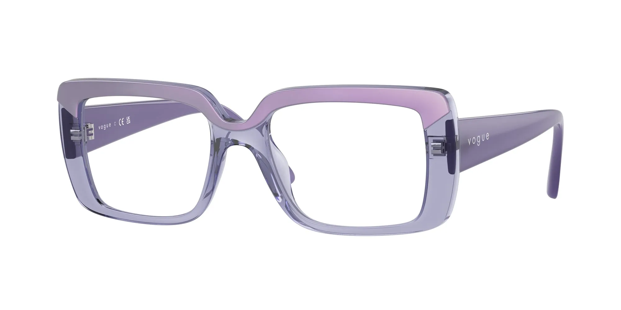 VOGUE EYEWEAR VO5636U 3223 Montature da vista Nylon Viola Squadrata Normale - immagine 1