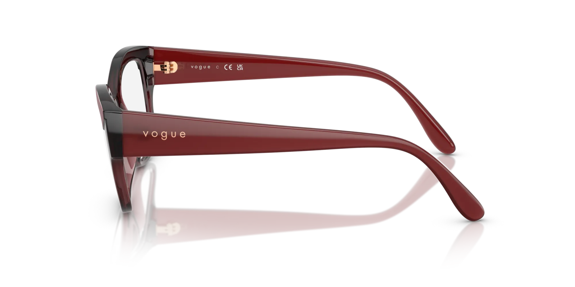 VOGUE EYEWEAR VO5635U 3225 Montature da vista Nylon Rosso Pillow Normale - immagine 4