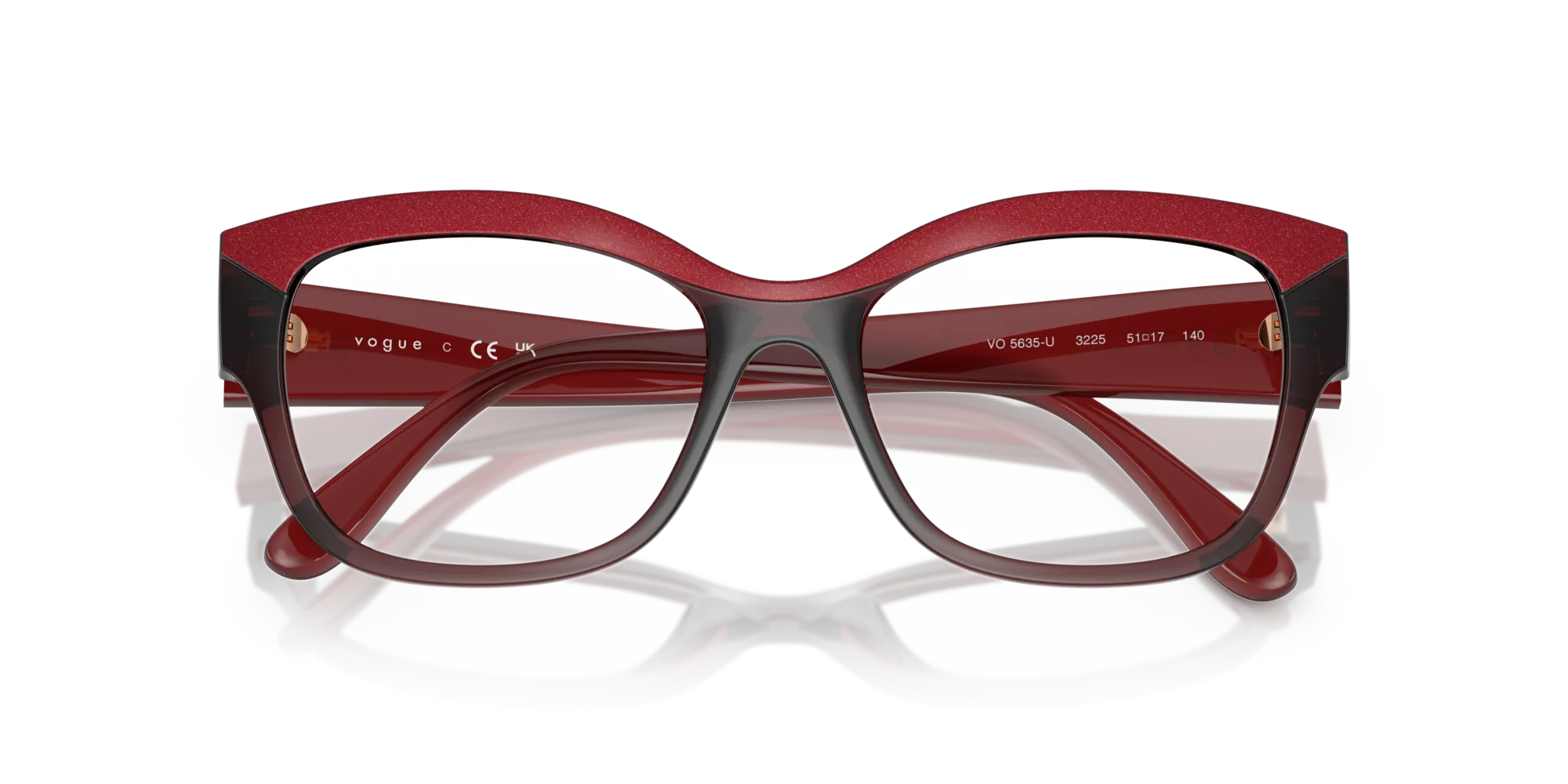 VOGUE EYEWEAR VO5635U 3225 Montature da vista Nylon Rosso Pillow Normale - immagine 2