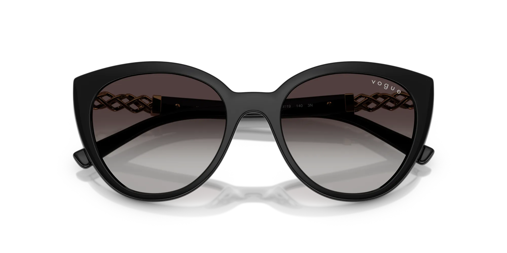 VOGUE EYEWEAR VO5634SB W44/8G Occhiali da sole Nylon Nero Grigio Cat Eye Normale Sfumato - immagine 2