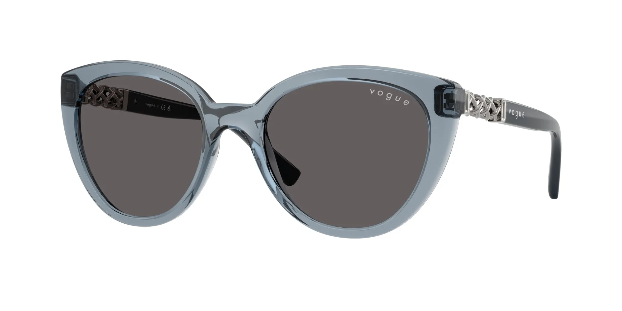 VOGUE EYEWEAR VO5634SB 296687 Occhiali da sole Nylon Blu Grigio Cat Eye Normale - immagine 1