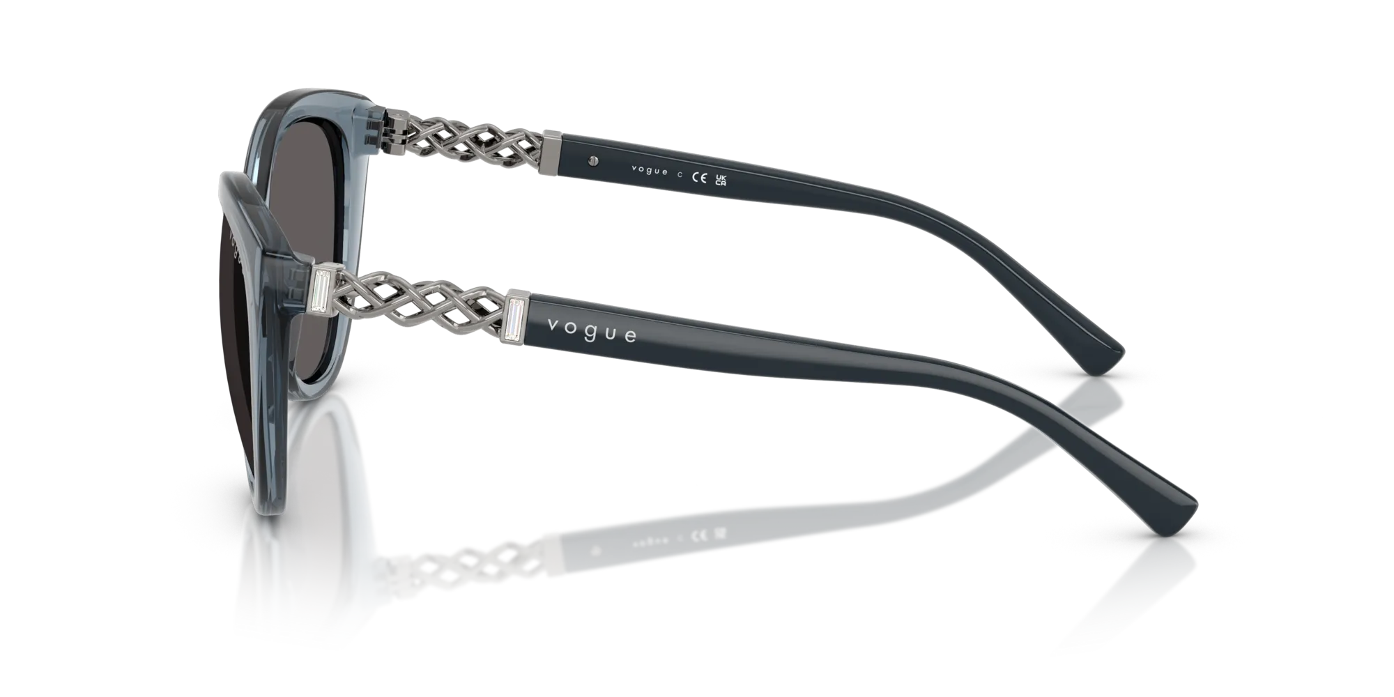 VOGUE EYEWEAR VO5634SB 296687 Occhiali da sole Nylon Blu Grigio Cat Eye Normale - immagine 4
