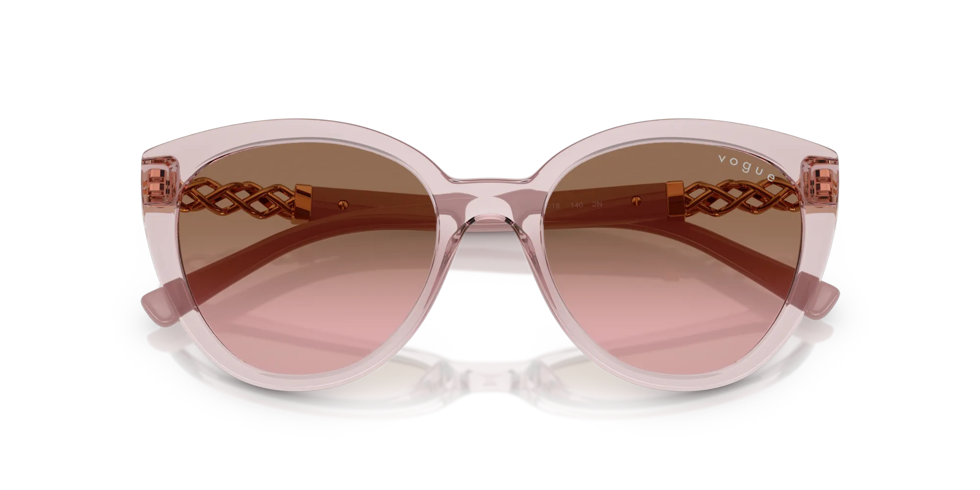 VOGUE EYEWEAR VO5634SB 282814 Occhiali da sole Nylon Rosa Rosa Cat Eye Normale Sfumato - immagine 2