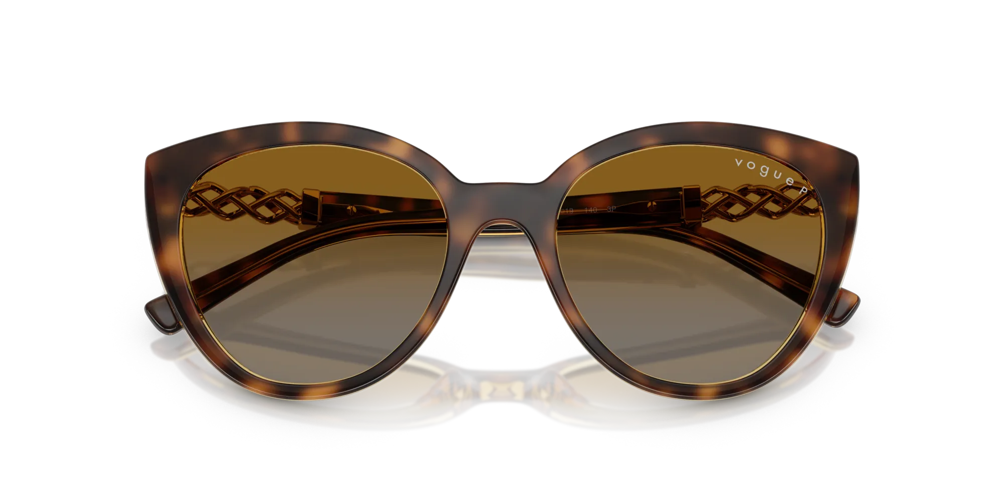 VOGUE EYEWEAR VO5634SB 1508T5 Occhiali da sole Nylon Marrone Grigio Cat Eye Polarizzata Sfumato - immagine 2