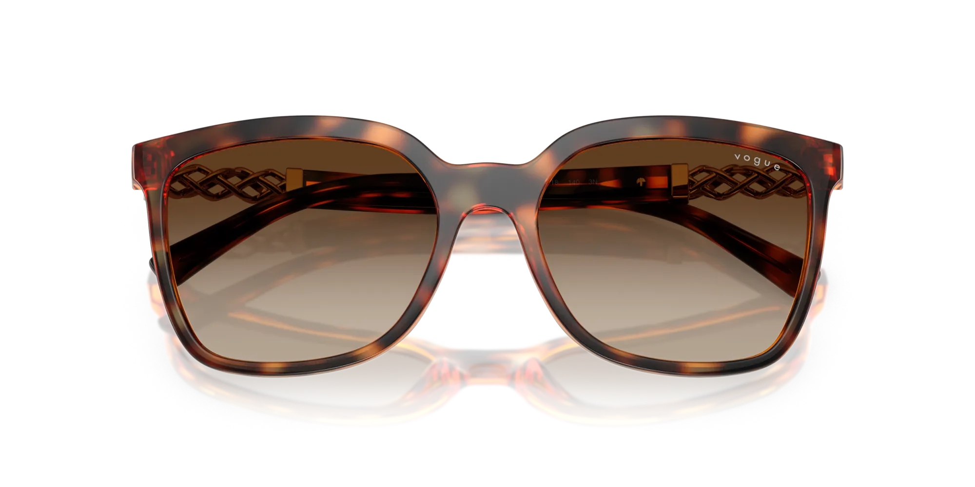 VOGUE EYEWEAR VO5633SB W65613 Occhiali da sole Nylon Marrone Marrone Squadrata Normale Sfumato - immagine 2