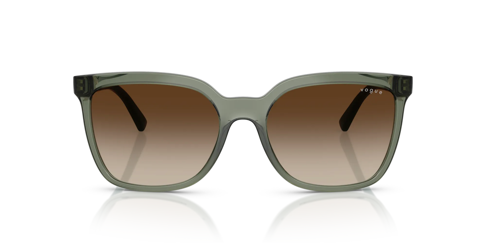 VOGUE EYEWEAR VO5633SB 308613 Occhiali da sole Nylon Verde Marrone Squadrata Normale Sfumato - immagine 3